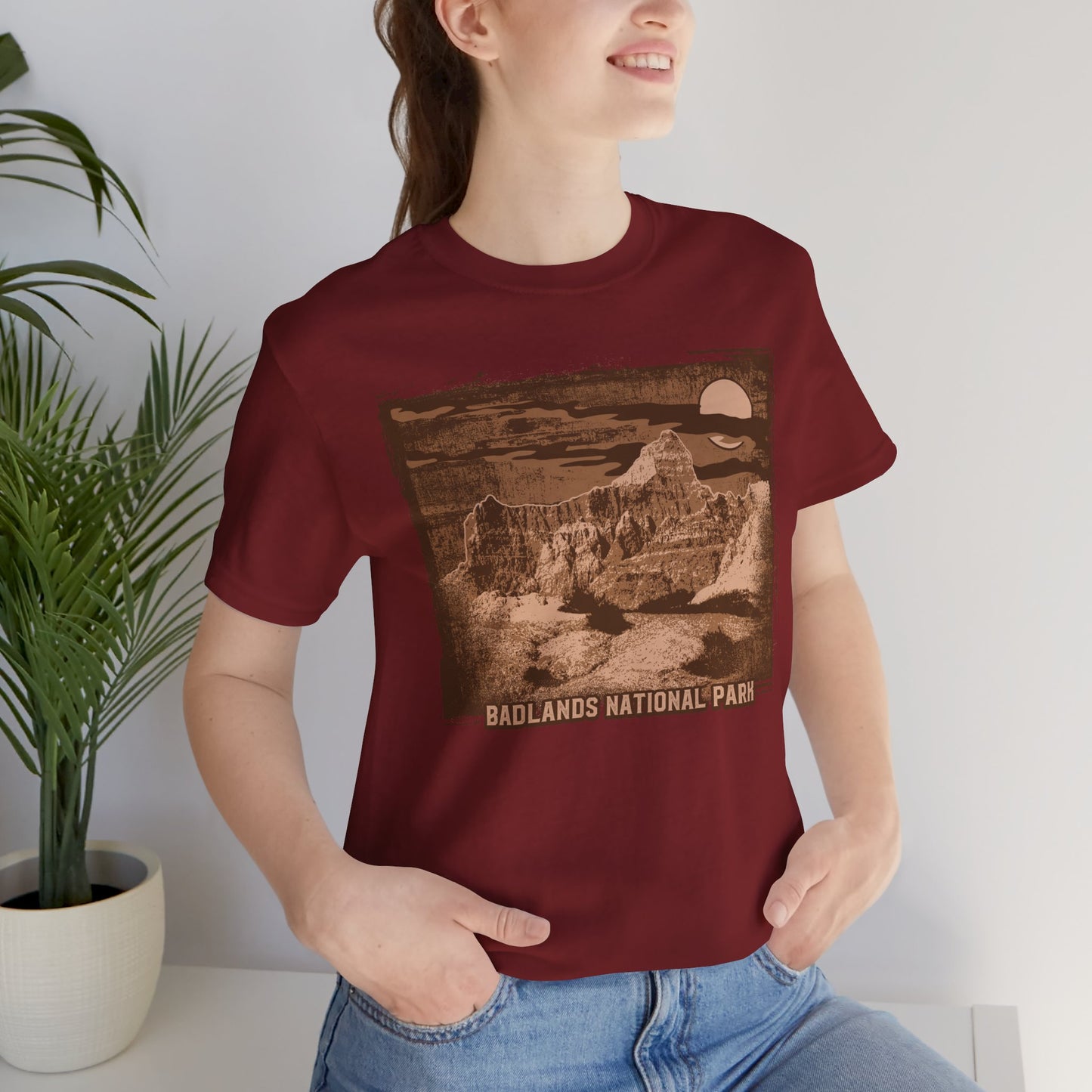 Badlands Retro Poster Graphic Design Tee, Badlands Shirt, Vintage Tees, Art Design T-Shirt, Graphic Tee, Retro Art Shirts