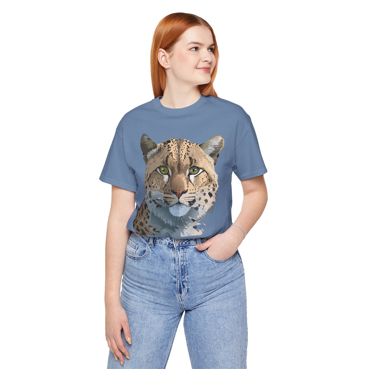 Unisex Animal Shirt With Animals Art Design Tee Short Sleeve Wildlife Print Tee Shirt