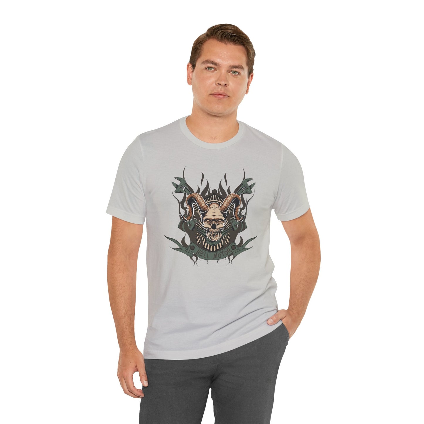 Gothic Skull Graphic Design Unisex Cotton Tee Art-49