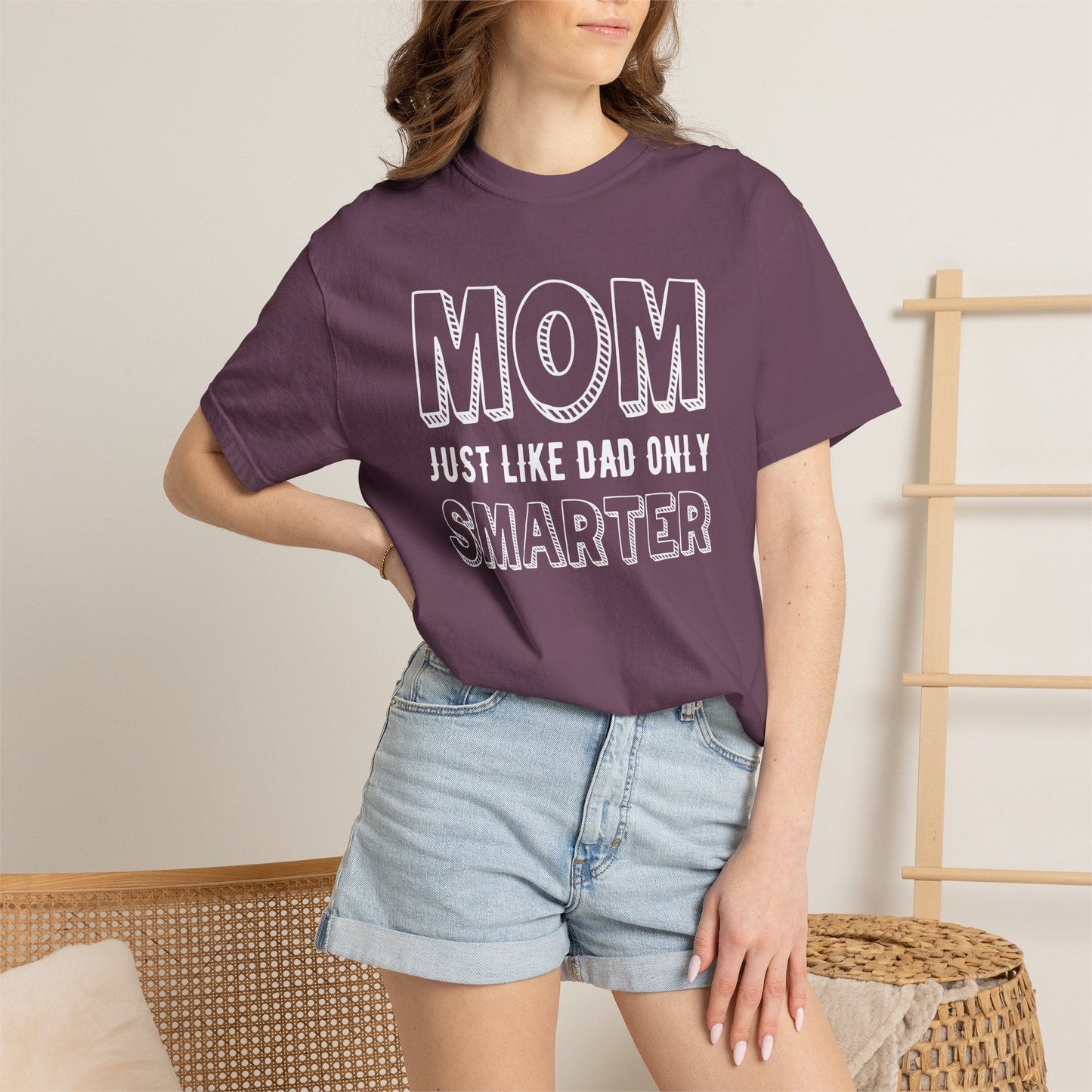 Mom T-shirt Mother's Day Mama Tee Unisex Comfort Colors Garment-Dyed Cotton h35