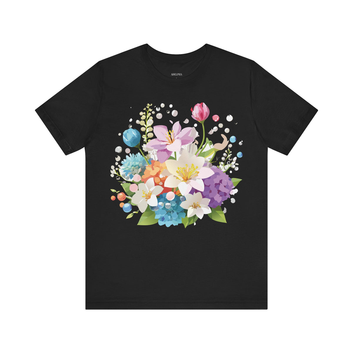 Floral Graphic Tee Shirt - Bella+Canvas Unisex 100 Cotton 3