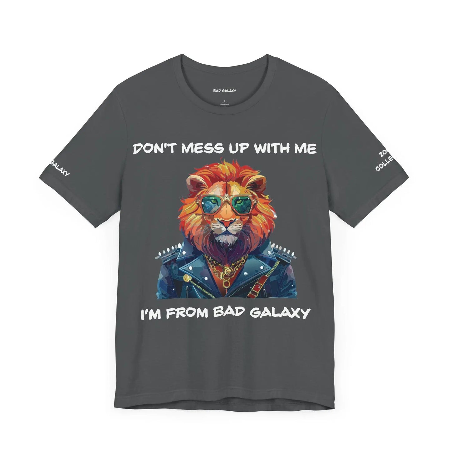 Bad Galaxy Animal T Shirt Made To Order 100 Percent Cotton Tee With Eco Friendly Inks Designed In US