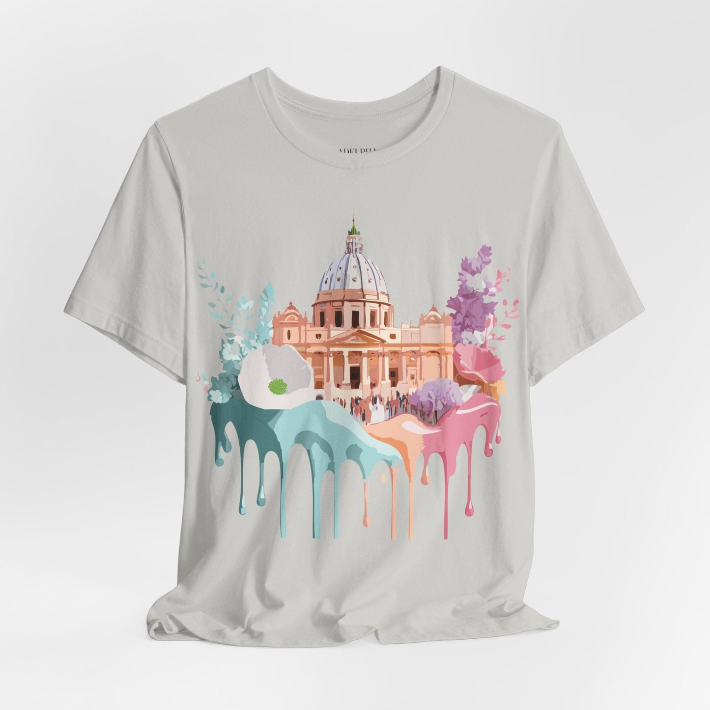 Adelpha Vintage Rome Tourist Shirt Graphic Tee Unisex Short Sleeve Art Design Artwork