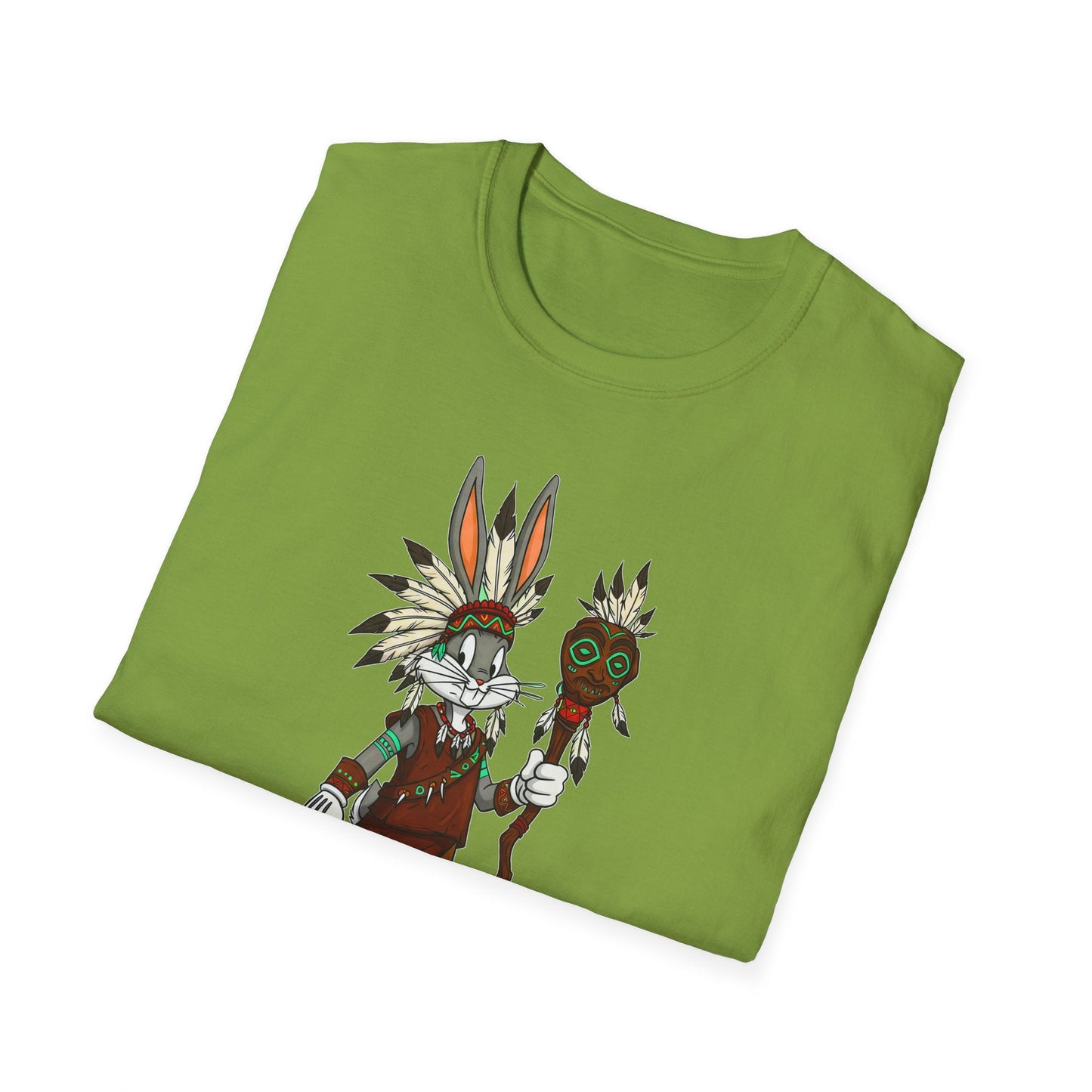 Bugs Bunny T Shirt Unisex Cartoon Character Design Gildan Softstyle 64000 Tee All Sizes