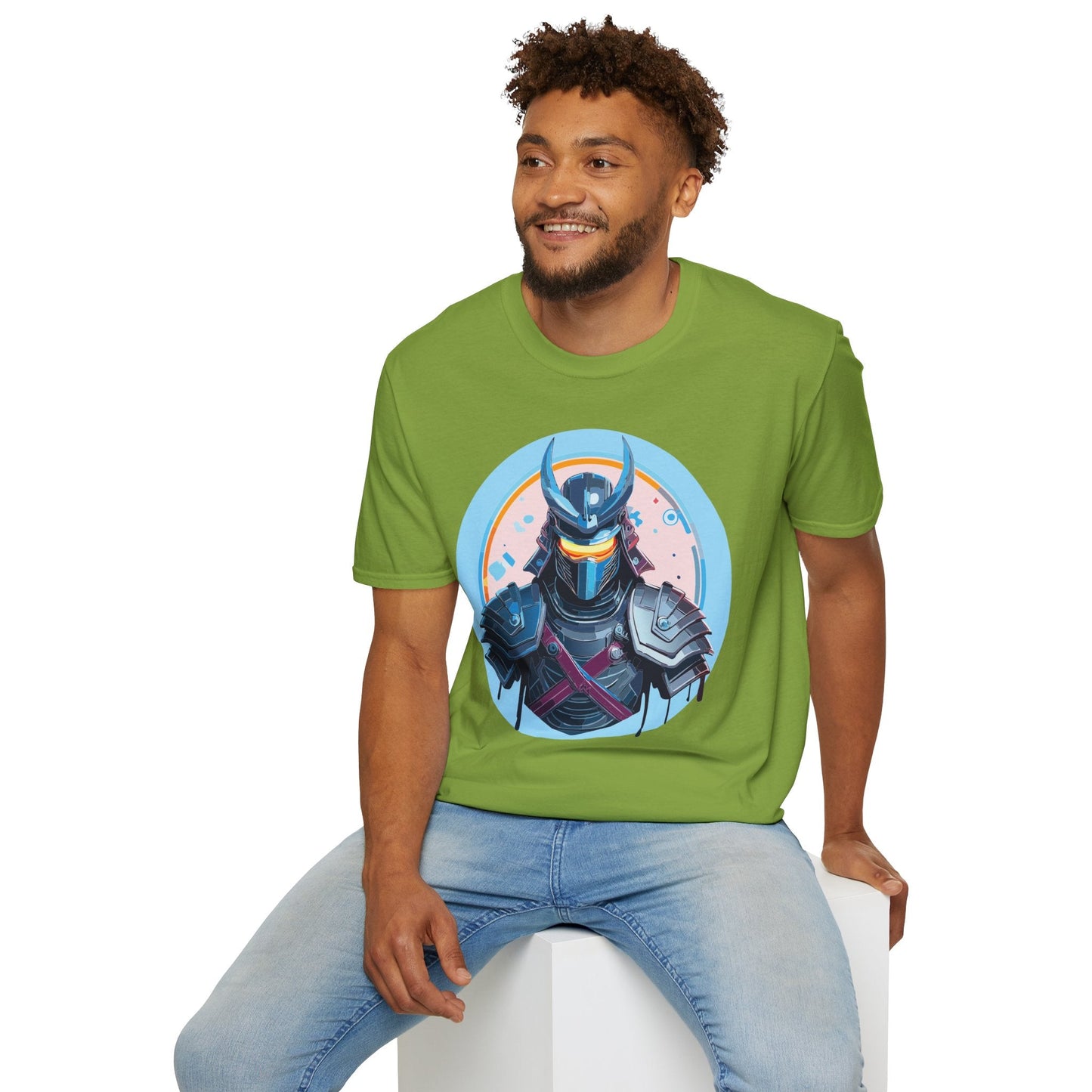 Samurai T Shirt Unisex Softstyle 64000 Tee Lightweight Comfortable 100 Percent Ring Spun Cotton