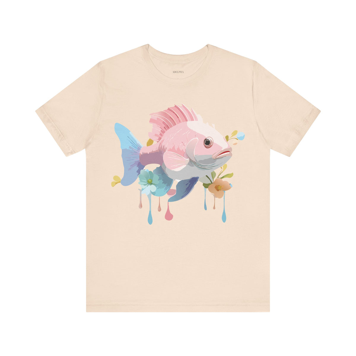 Fish Graphic Design Tee Bella+Canvas Unisex 100 Cotton Tee Shirt a109