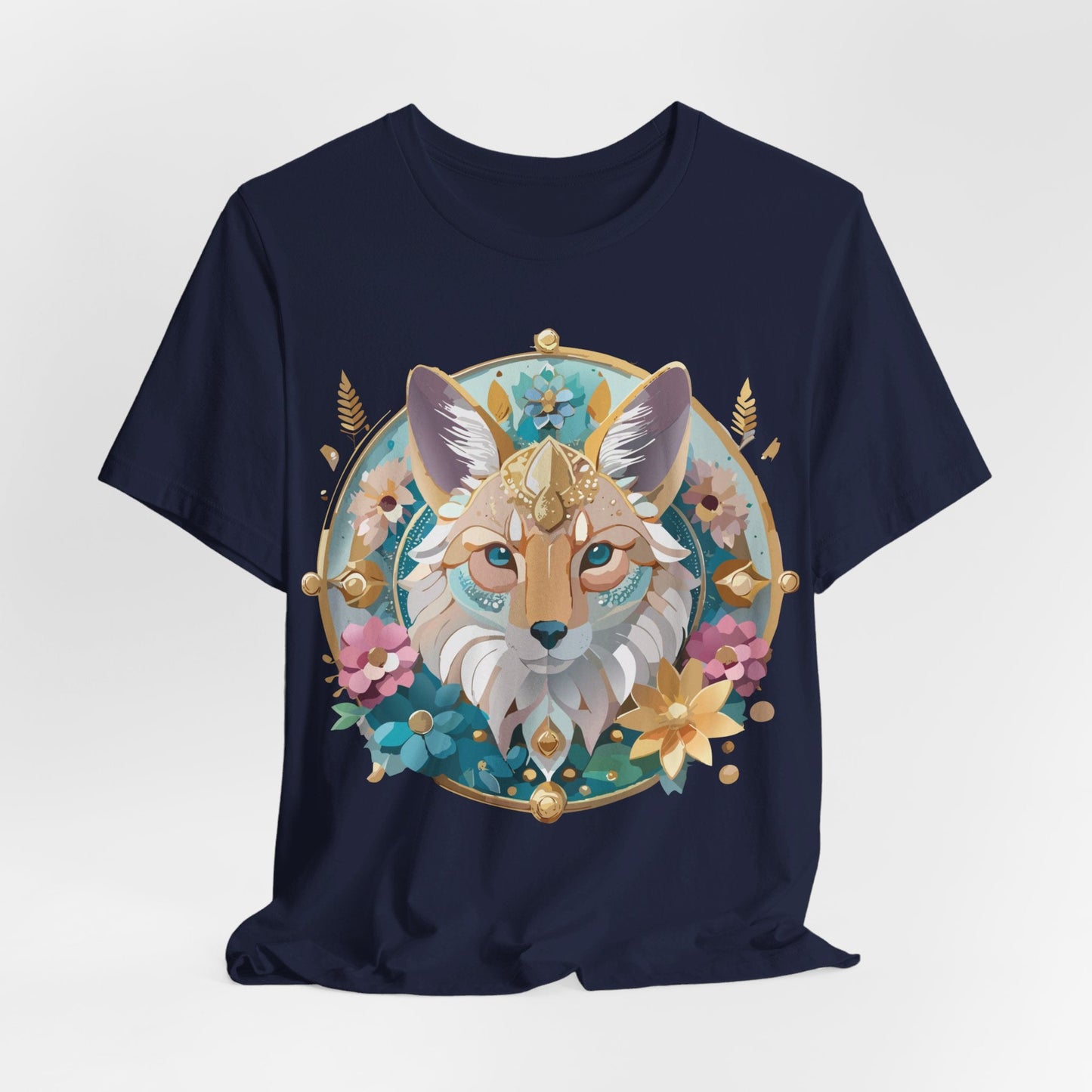 Adelpha Vintage Inspired Graphic Tee Medallion Art Unisex Short Sleeve Shirt Premium