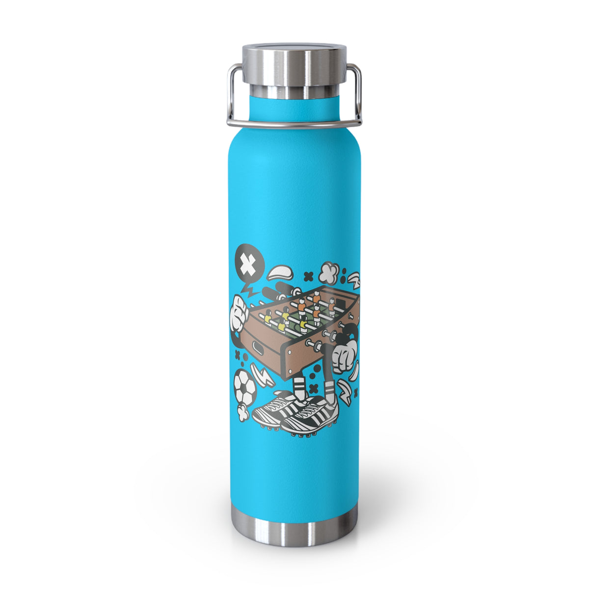 22oz Copper Insulated Water Bottle with Cartoon Design - CV25