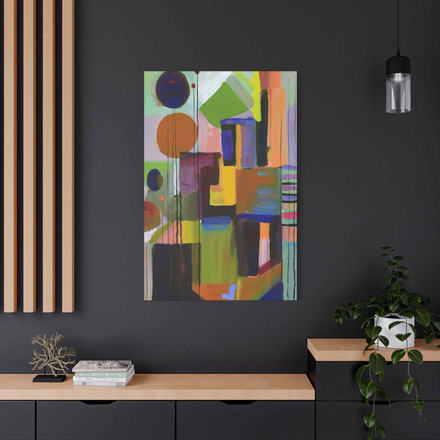Abstract Painting Print Canvas 20x24,20x30,24x30, 24x32,24x36,30x40, 32x48,36x48,40x60 Pine-Wood Inner Frame ABS-3