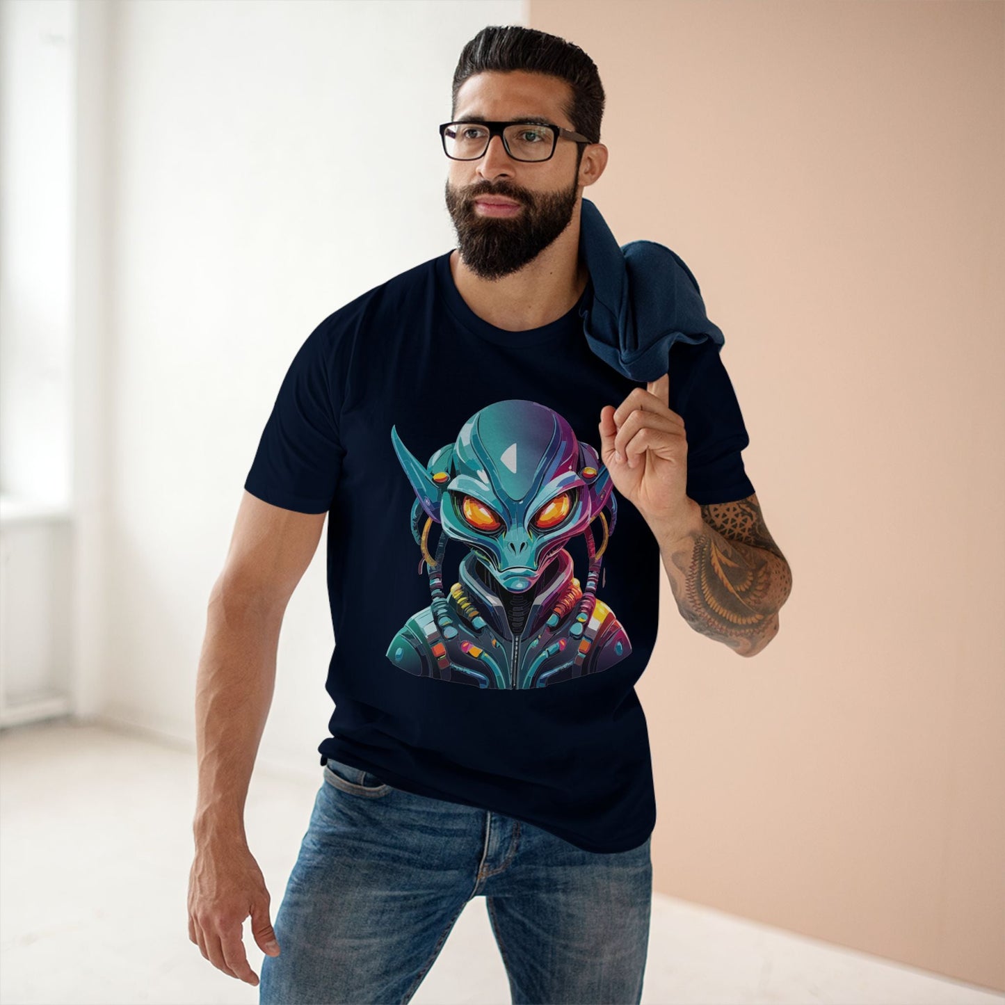 Aliens Graphic Unisex 100 Cotton Staple Tee 10