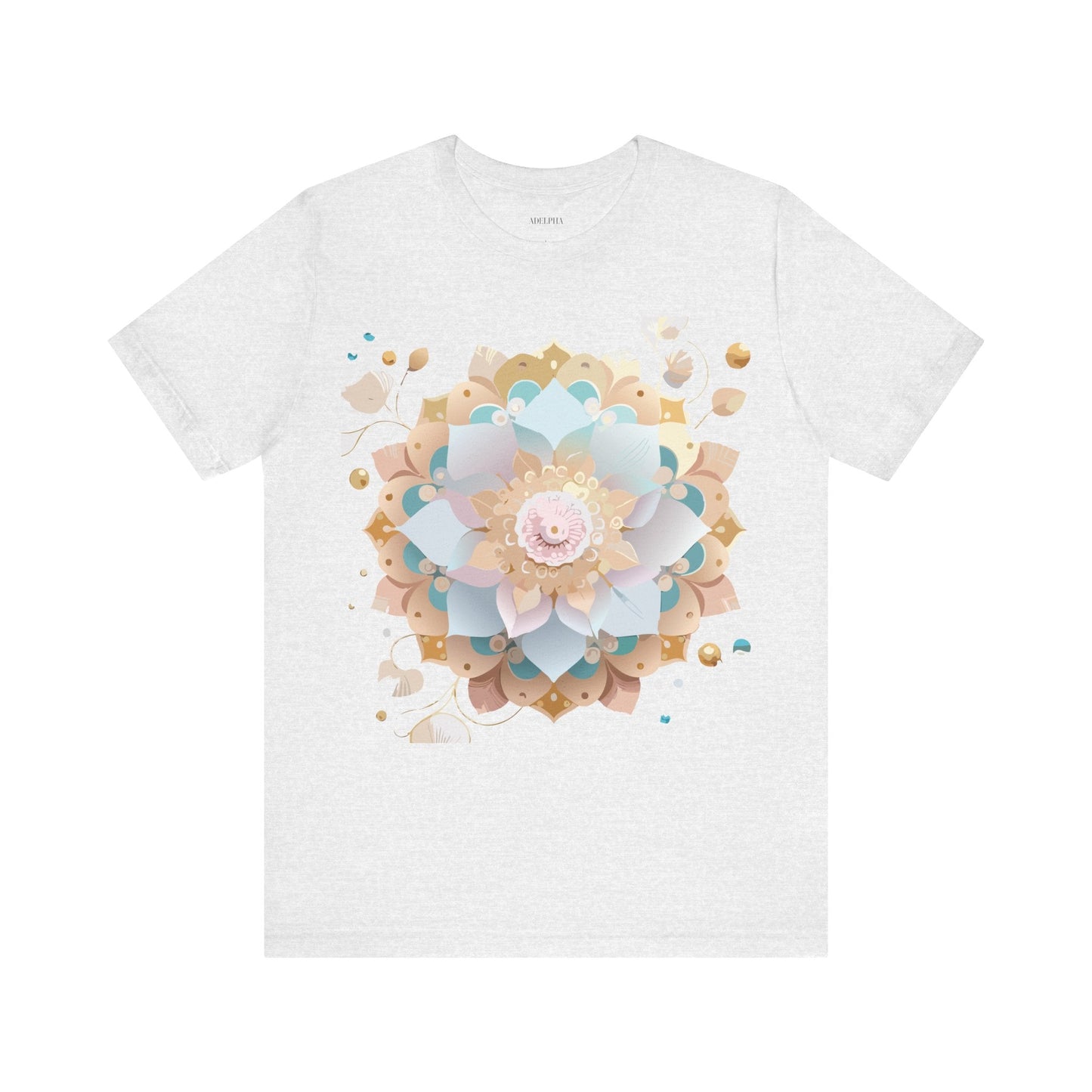Mandala Graphic Unisex 100 Cotton Vintage Floral Artwork Tee 9