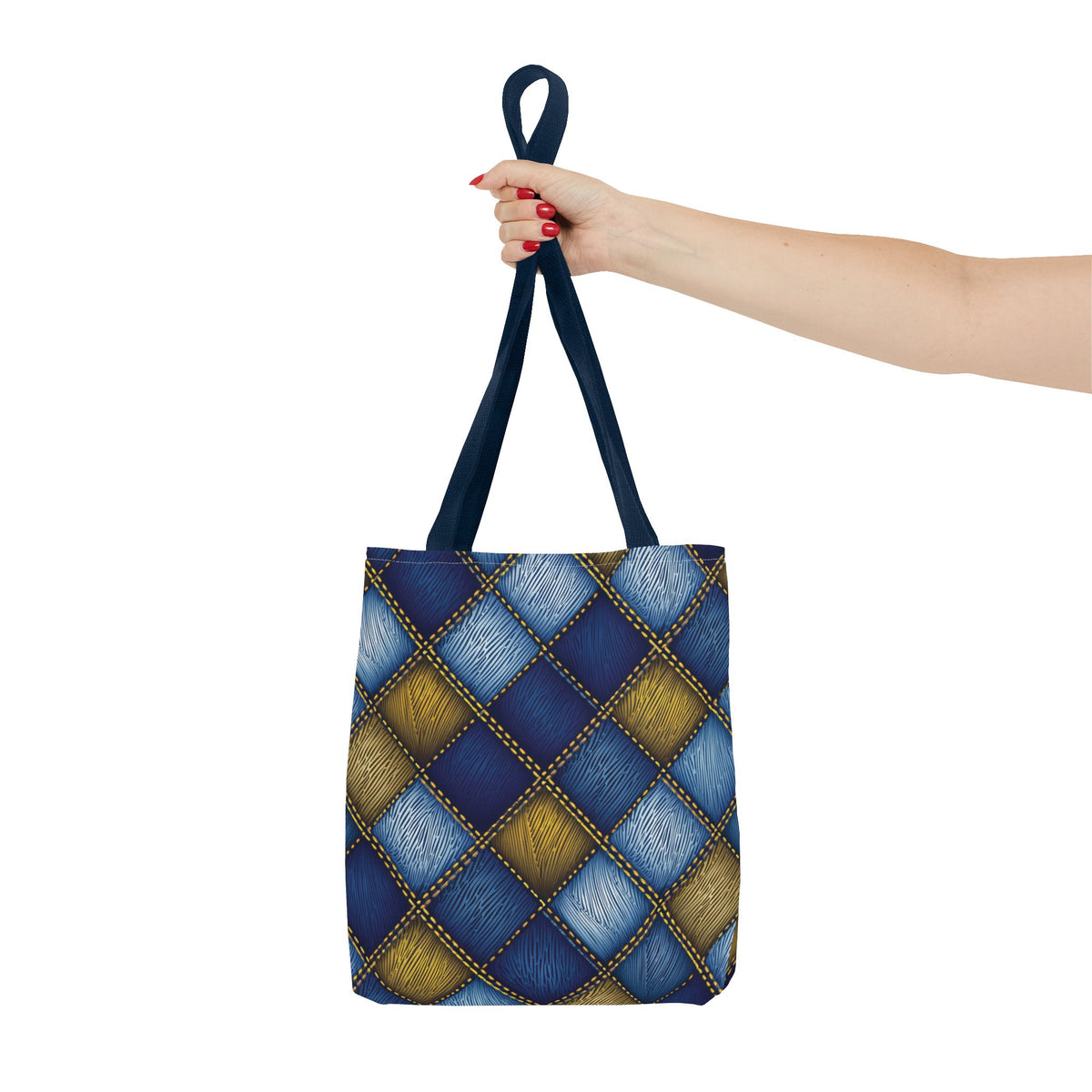 Denim Fabric Imitation Print Unisex Canvas Bag Poly Spun 3 Sizes Tote Bag 143
