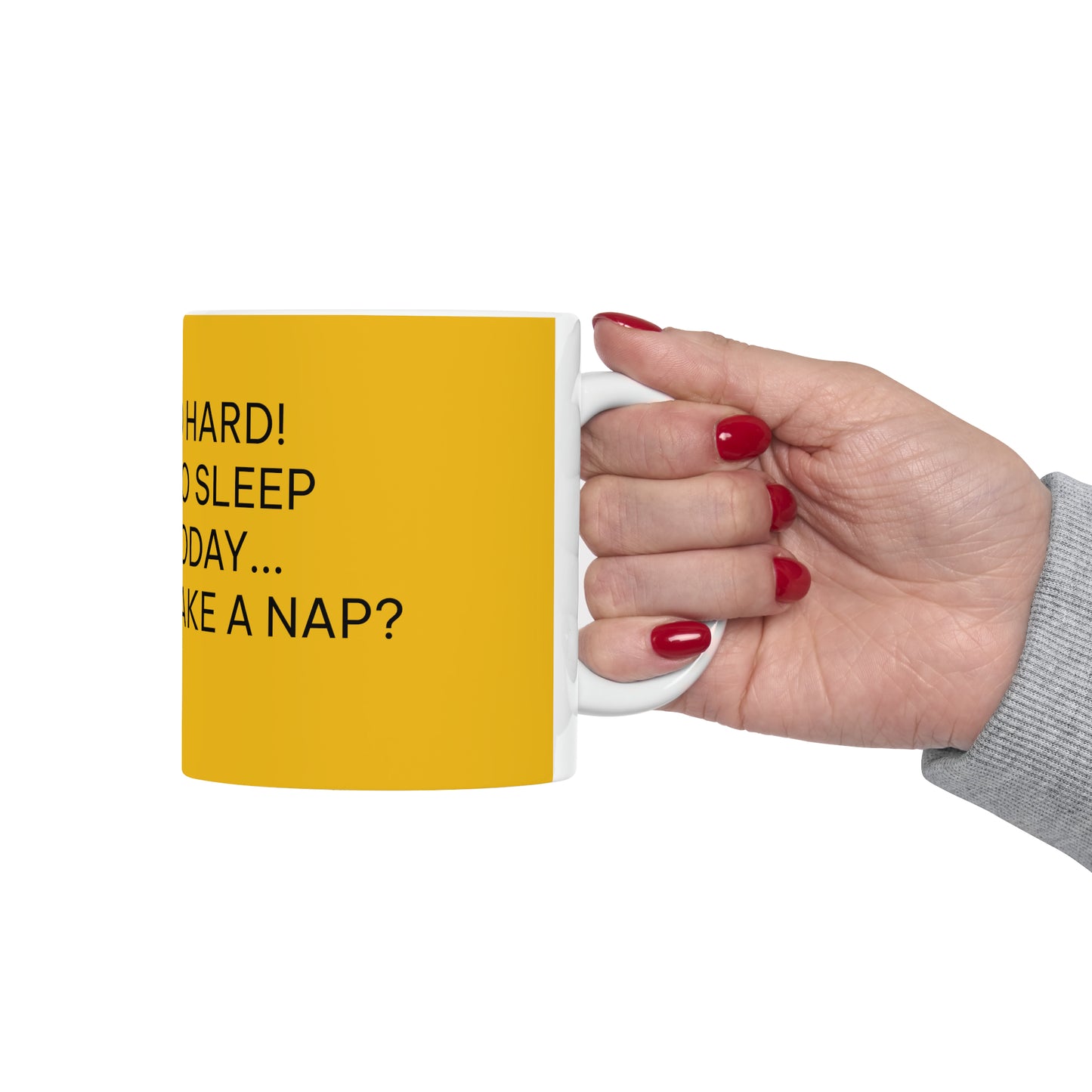 Coffee & Tea Mug with funny Words Art Design