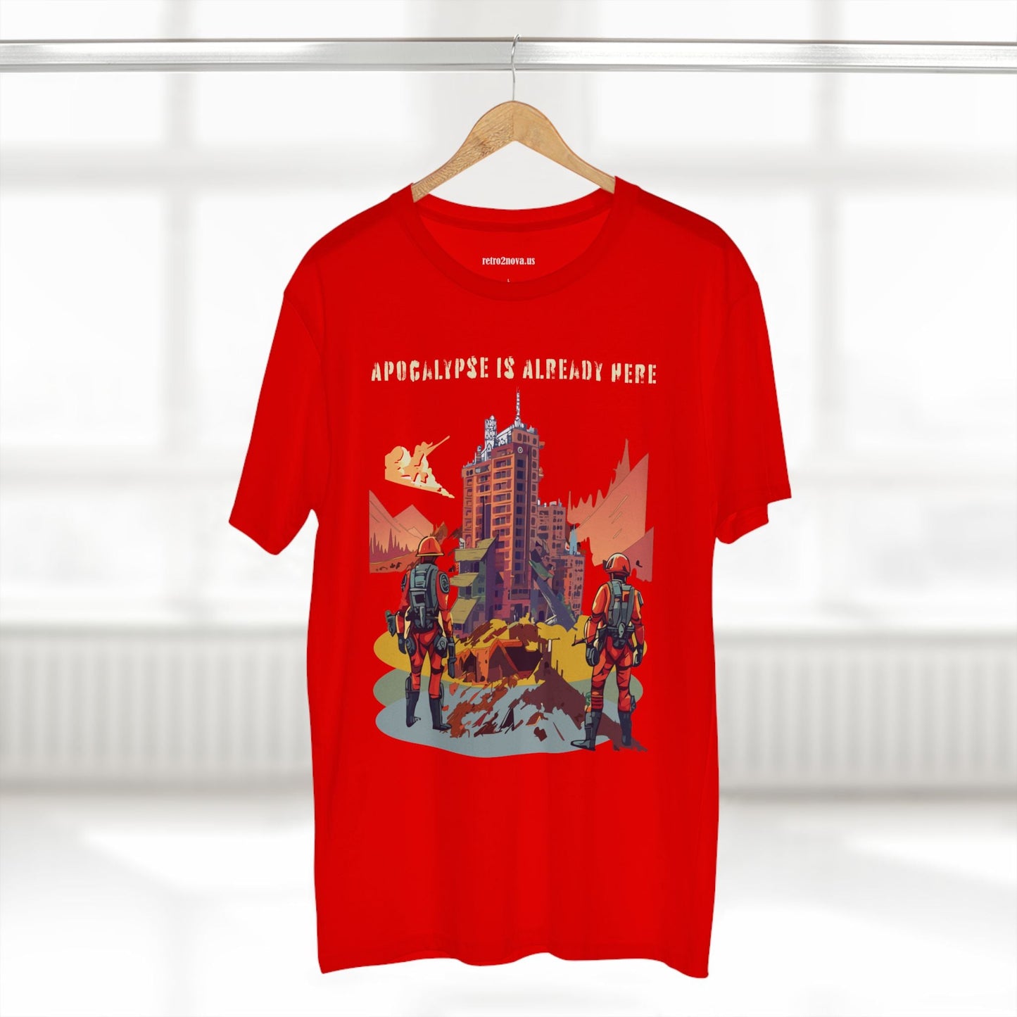Cataclysm Doomsday Unisex Premium Cotton Tee With Original Art Design Retro2Nova