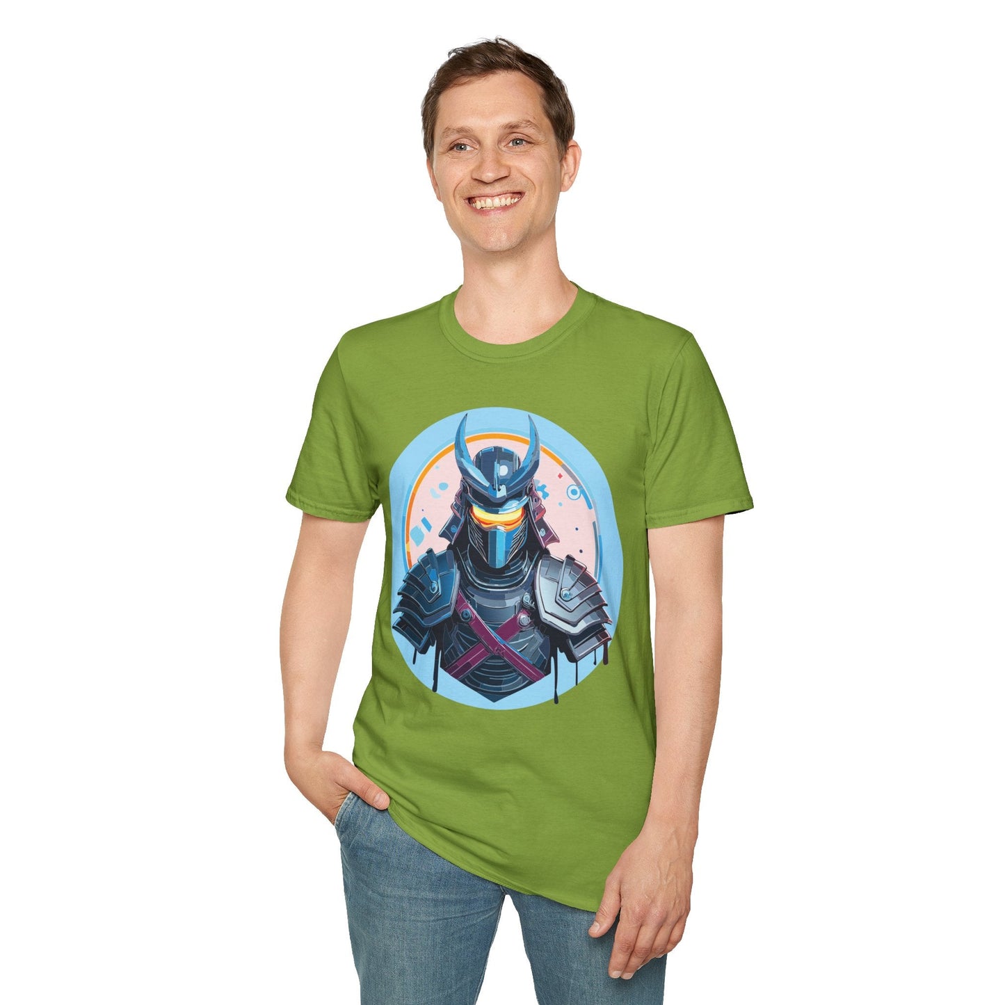 Samurai T Shirt Unisex Softstyle 64000 Tee Lightweight Comfortable 100 Percent Ring Spun Cotton