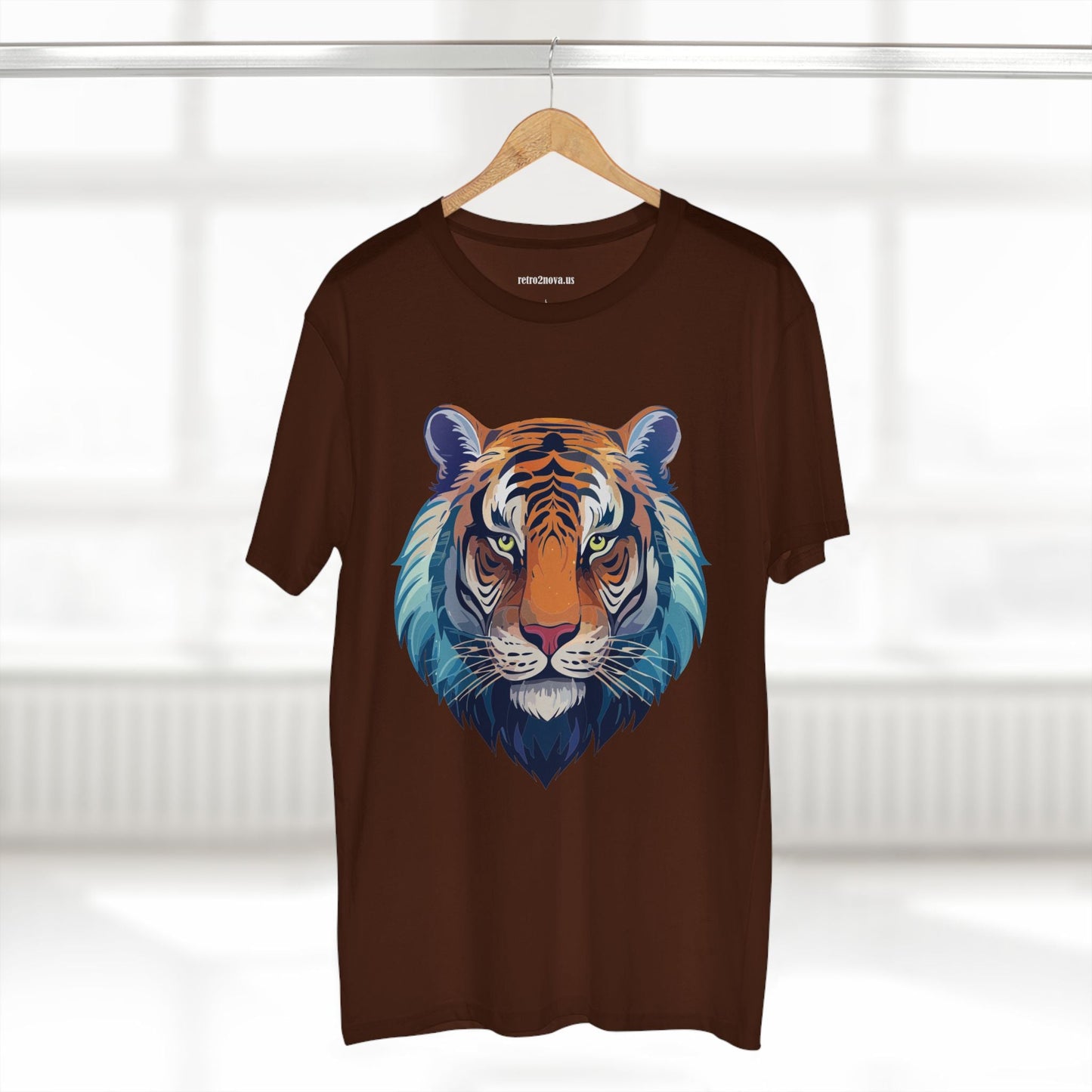 Tiger Shirt Unisex Premium Cotton Staple Tee With Original Art Design From Retro2Nova Exclusive Art Collection