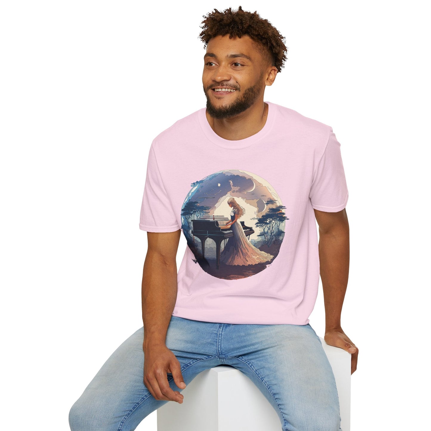 Womens Graphic T Shirts Art Design Shirt Unisex Softstyle Gildan 64000 Short Sleeve