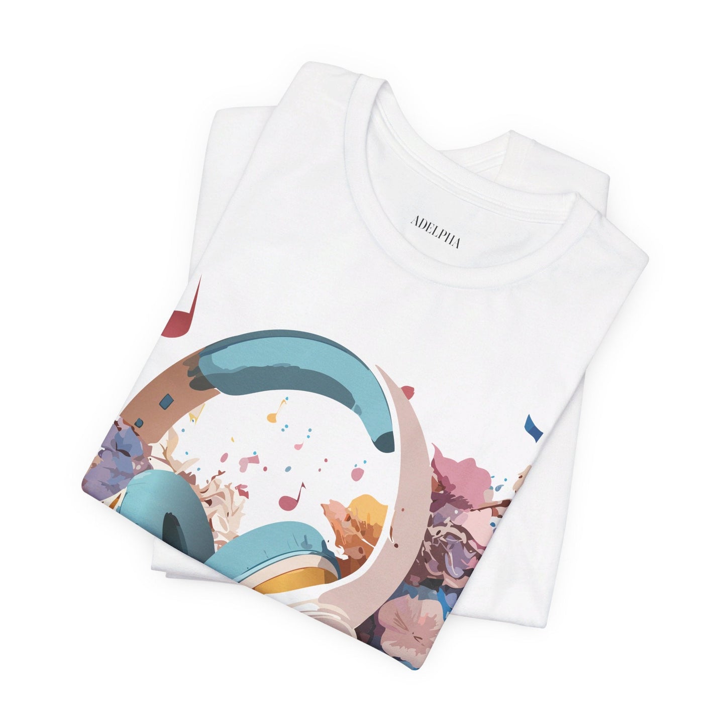 Unisex Graphic Tee Adelpha Art Design Vintage Music Inspired Short Sleeve Jersey Premium