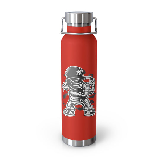 22oz Copper Insulated Water Bottle with Cartoon Design - CV20