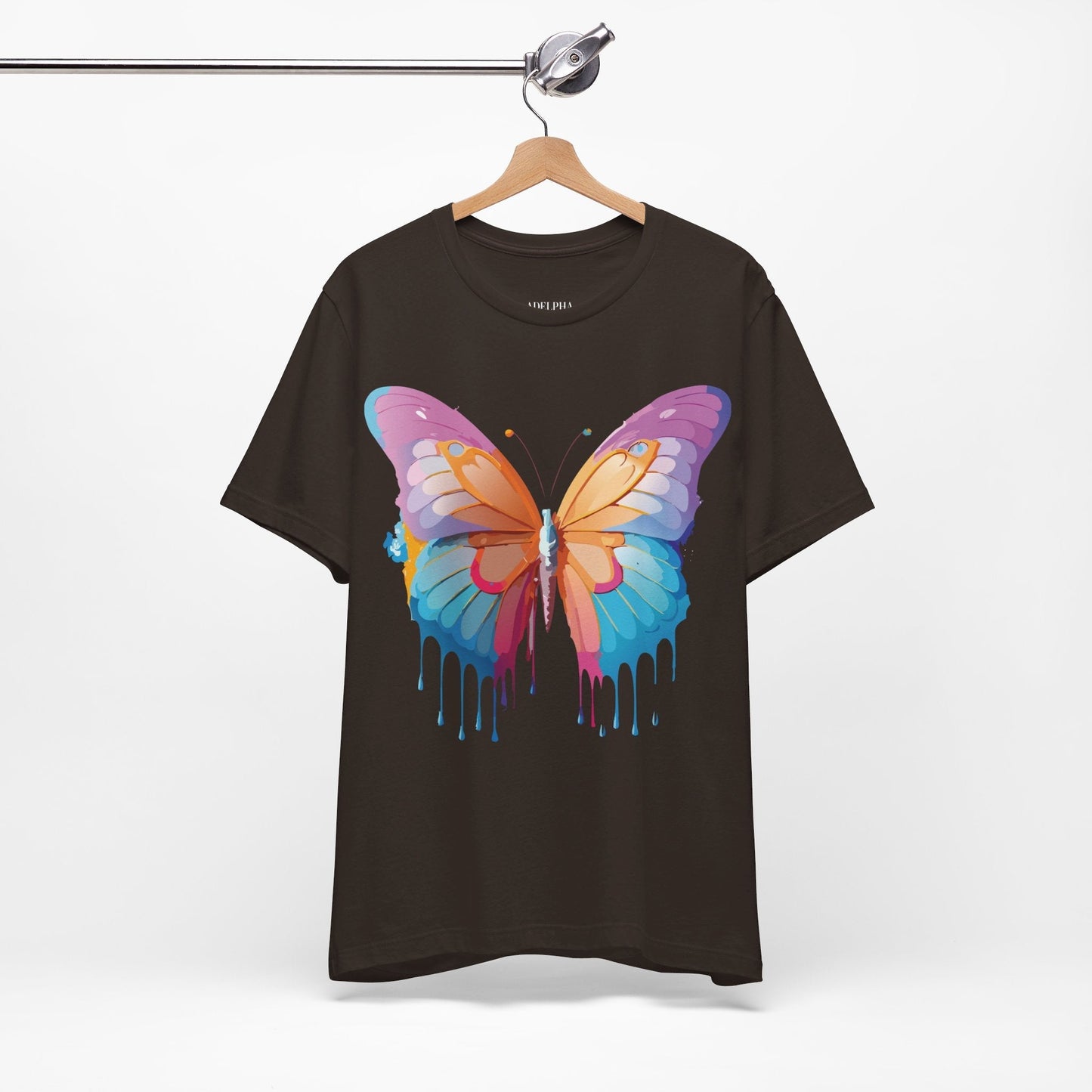 Butterfly Graphic Unisex 100 Cotton Lightweight Vintage Design Jersey Tee 90