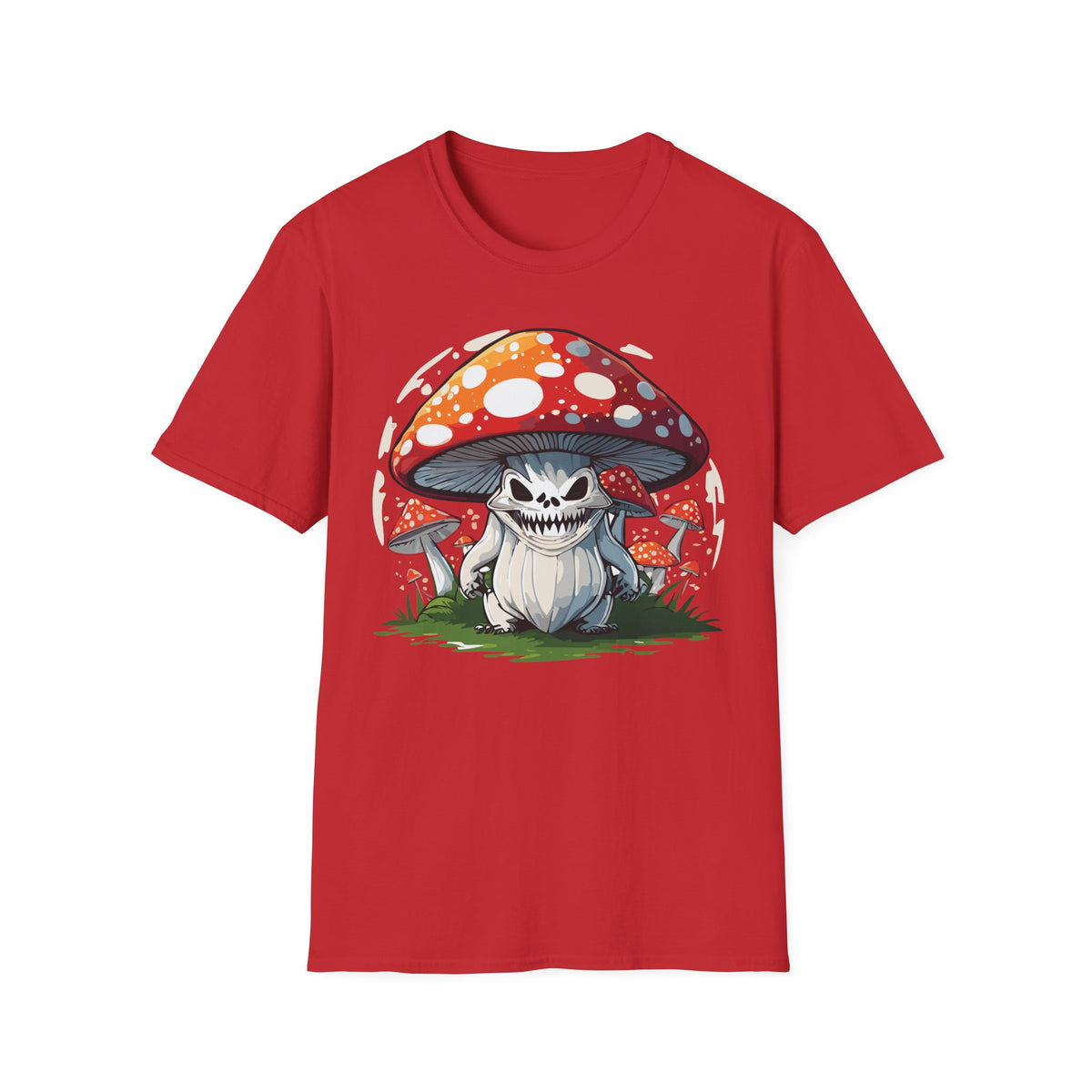 Funny Mashroom Cartoon  Graphic Tee Gildan Unisex 100 Cotton Tee Shirt c14