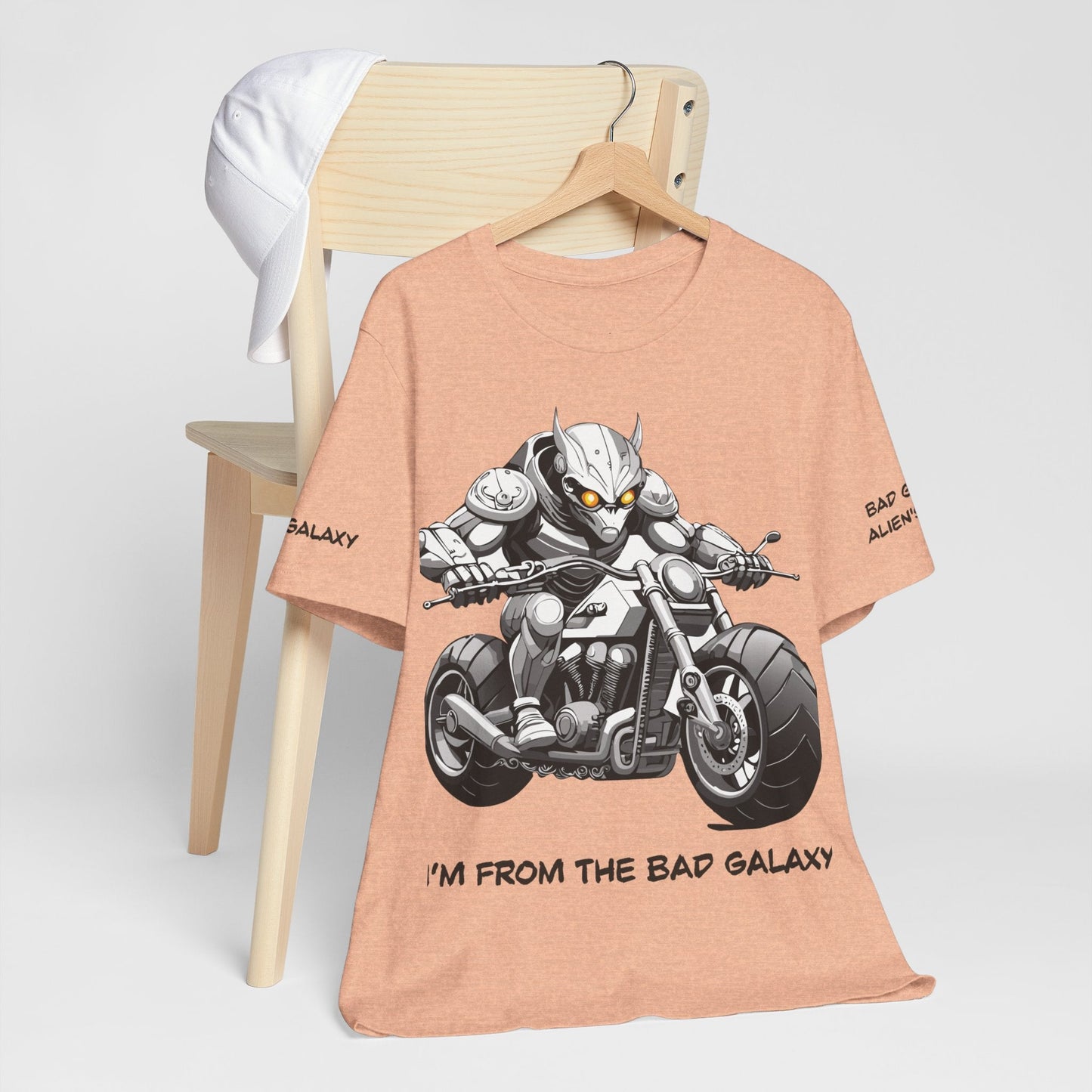 Alien Tee Shirt From Bad Galaxy USA Made To Order Cotton Tee With Eco Friendly Inks Now