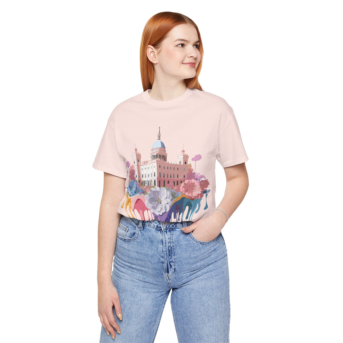 Graphic Unisex Cotton Bella+Canvas Tee Shirt with Madrid