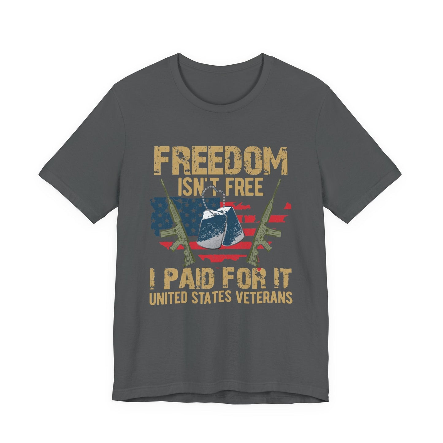Army Veteran Patriotic Graphic Design Unisex Cotton T-Shirt v19