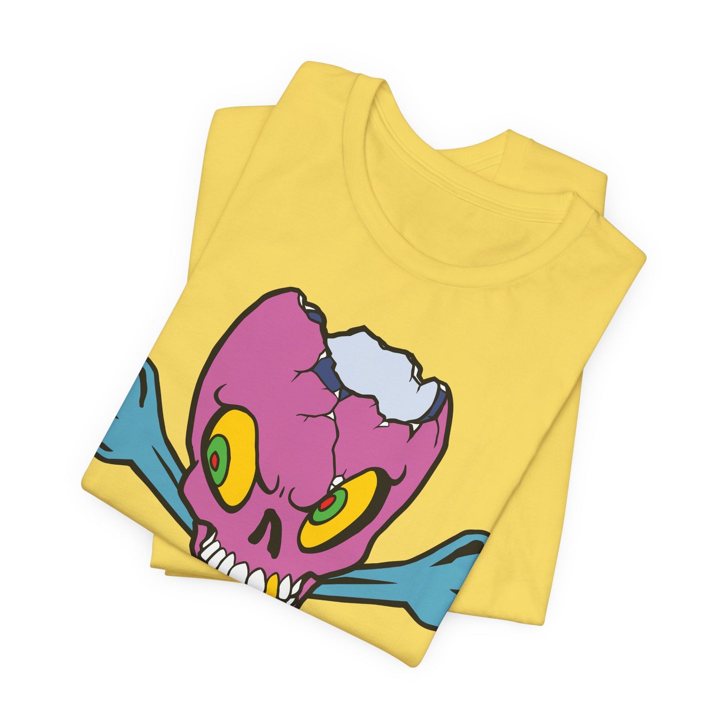 Purple Skull Graphic Design Tee, Skull Shirt, Vintage Tees, Art Design T-Shirt, Vintage Graphic Tee, Art Shirts with Skulls