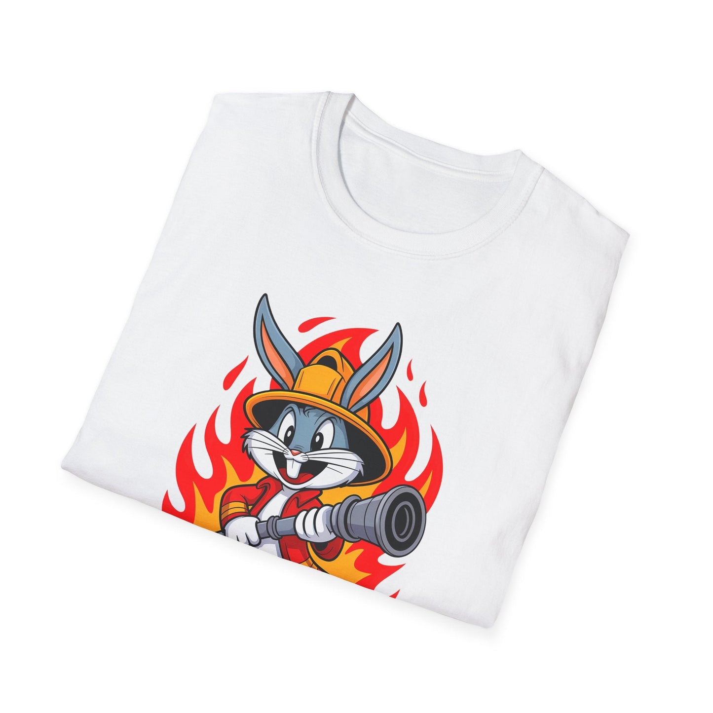 Bugs Bunny T Shirt Unisex Cartoon Graphic Tee 100 Percent Ring Spun Cotton Softstyle