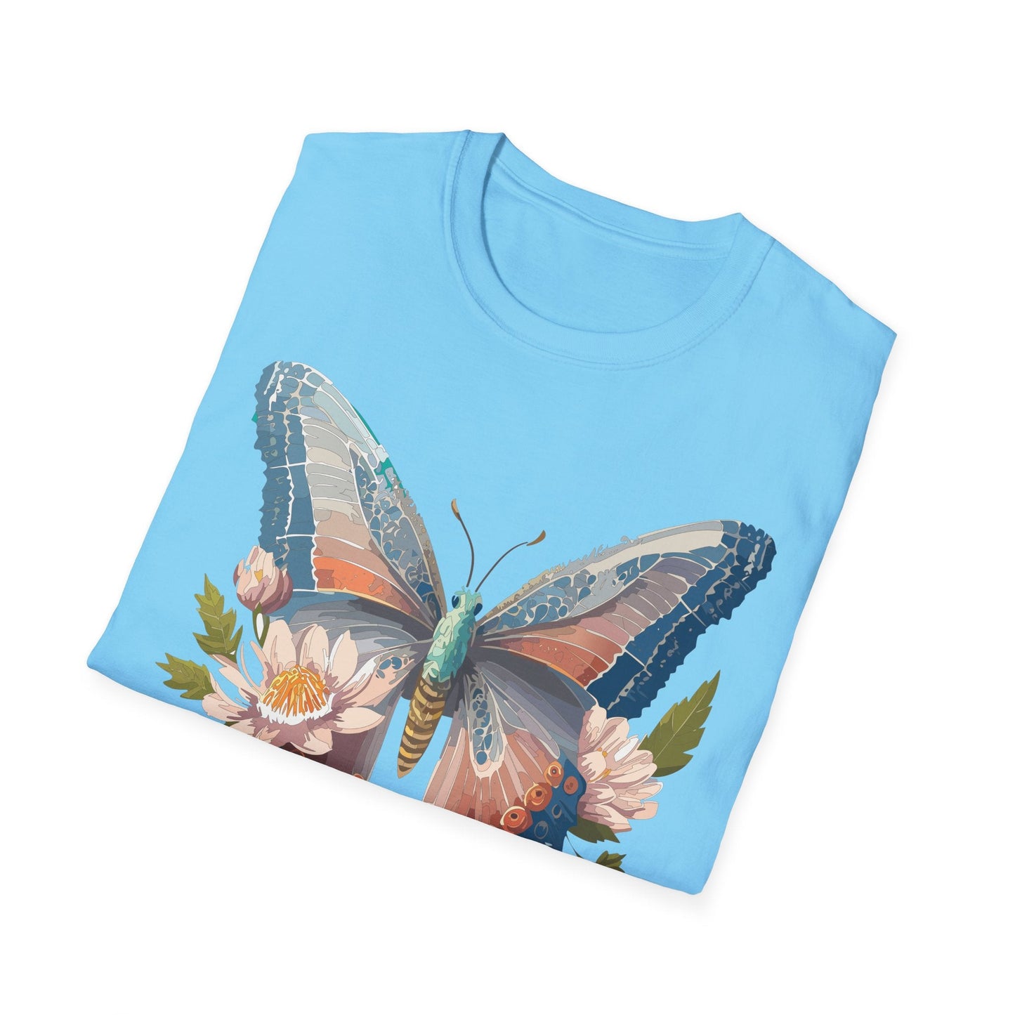 Butterfly Shirt Unisex T Shirt Monarch Design Softstyle 64000 Ring Spun Cotton Tee