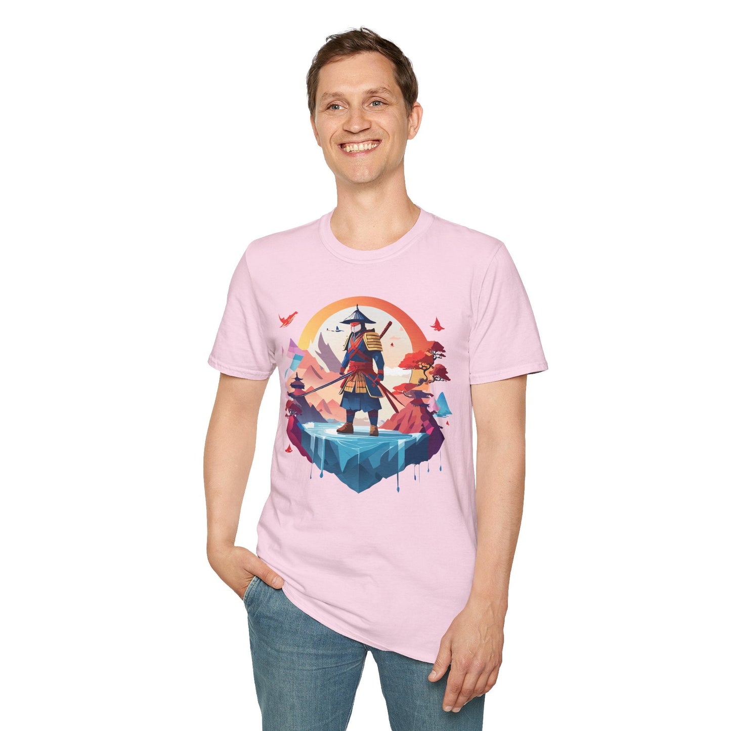 Samurai Shirt Unisex Softstyle Tee 100 Percent Ring Spun Cotton Short Sleeve T Shirt Comfort Fit