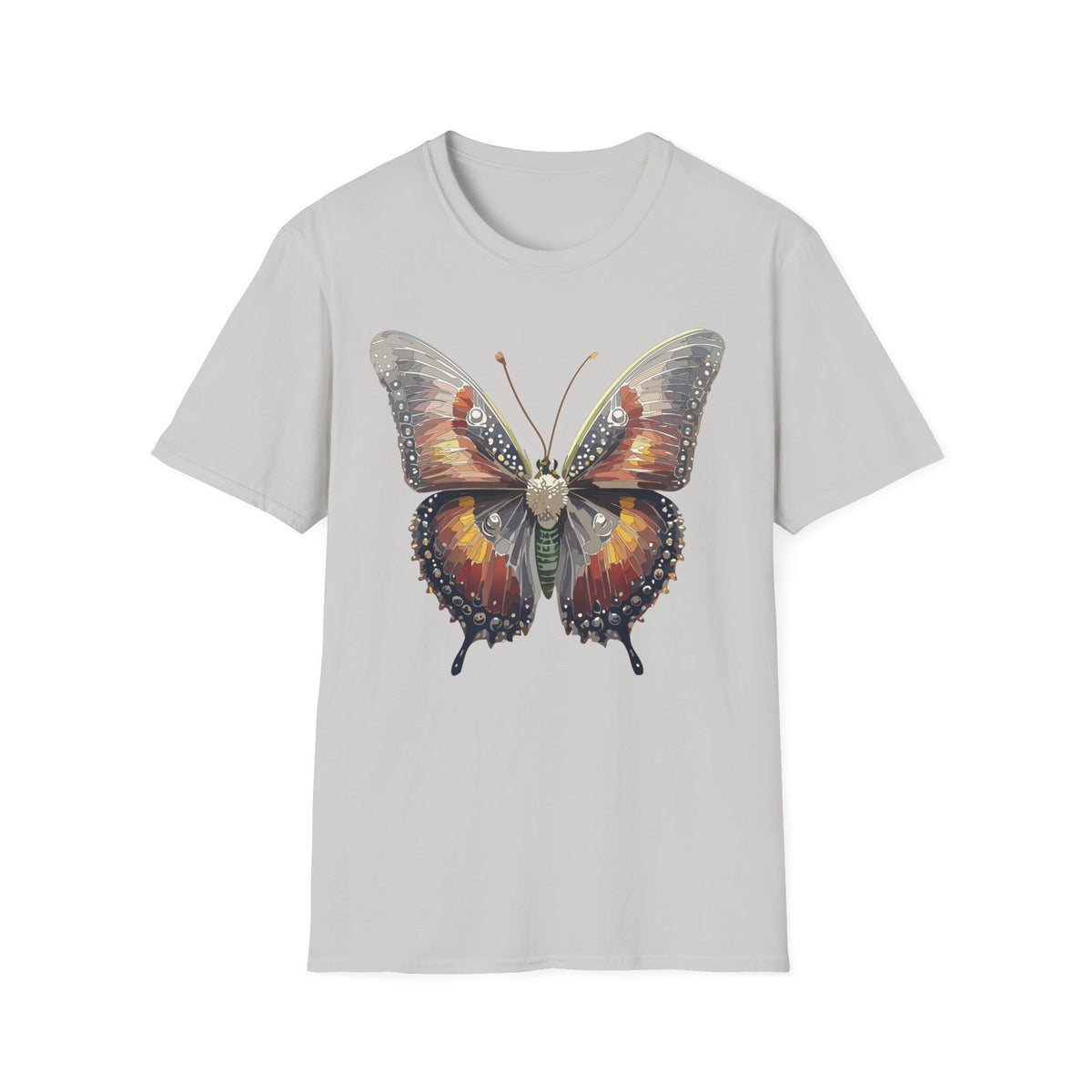 Butterfly Graphic T-Shirt — Vintage Orange Monarch Graphic Tee Unisex 100 Cotton Gildan T-Shirt