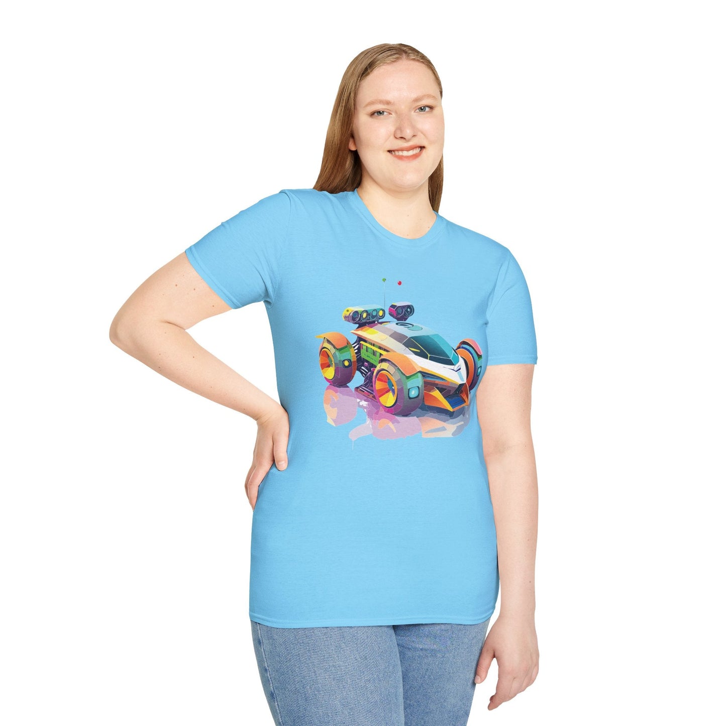 Car T Shirt Unisex Softstyle Tee With Cars Art Design Hot Wheels Edition Premium Cotton