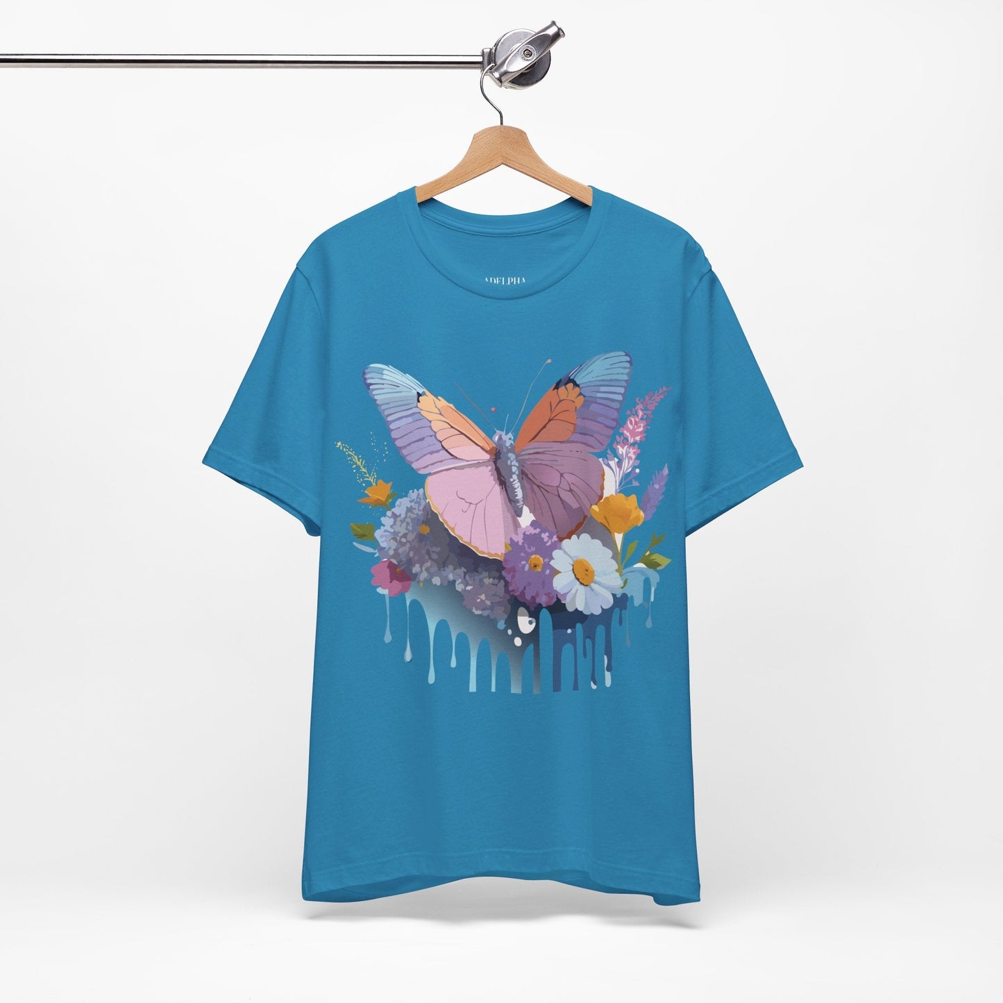 Butterfly Graphic Tee Unisex Short Sleeve Vintage Inspired Art Adelpha