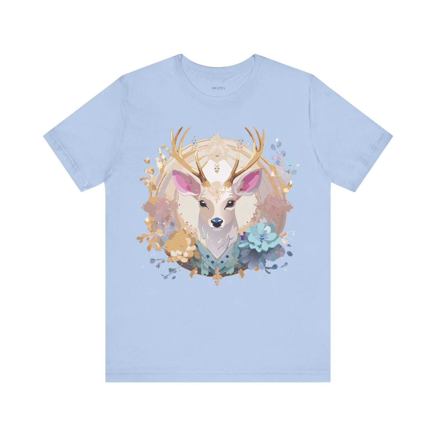 Medallion Graphic Unisex 100 Cotton Vintage Animal Medal Artwork Tee 68
