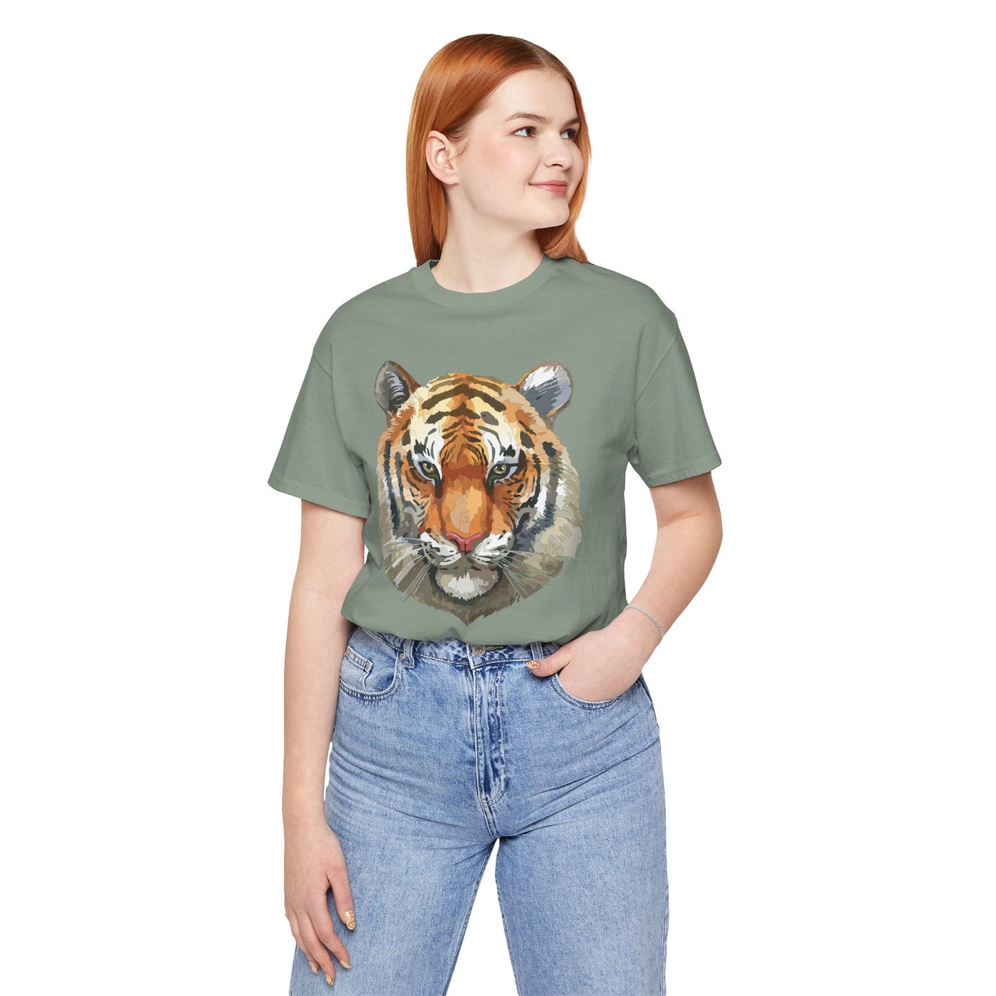 Unisex Tiger Tee, Animal Shirt, Tee Shirt with Tiger, Safari T-Shirt, Animal Tees, Big Cat Shirt, Safari T-Shirt 4