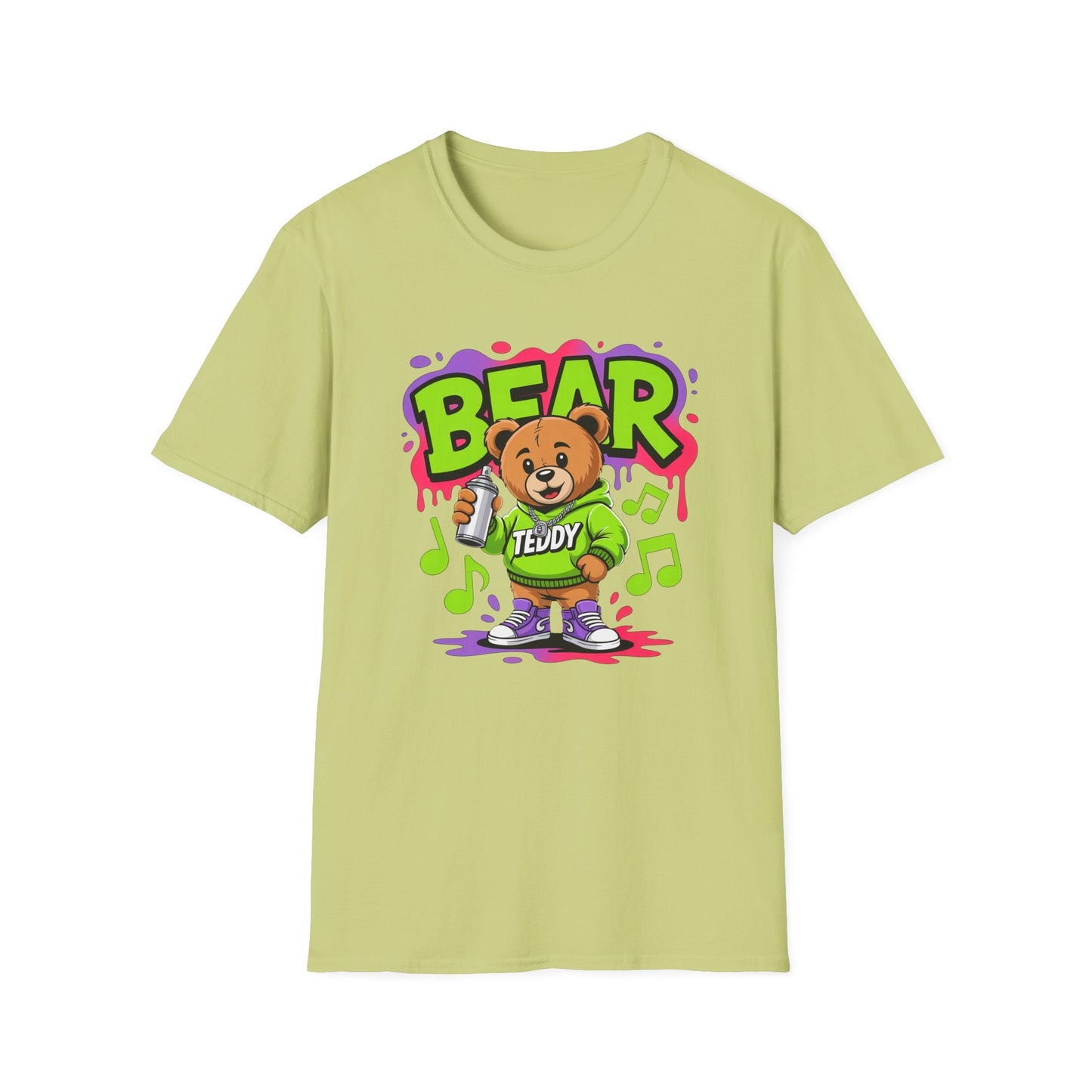 Funny Animal Cartoon T Shirt Unisex Softstyle Graphic Tee Gildan 64000 Animation Tee
