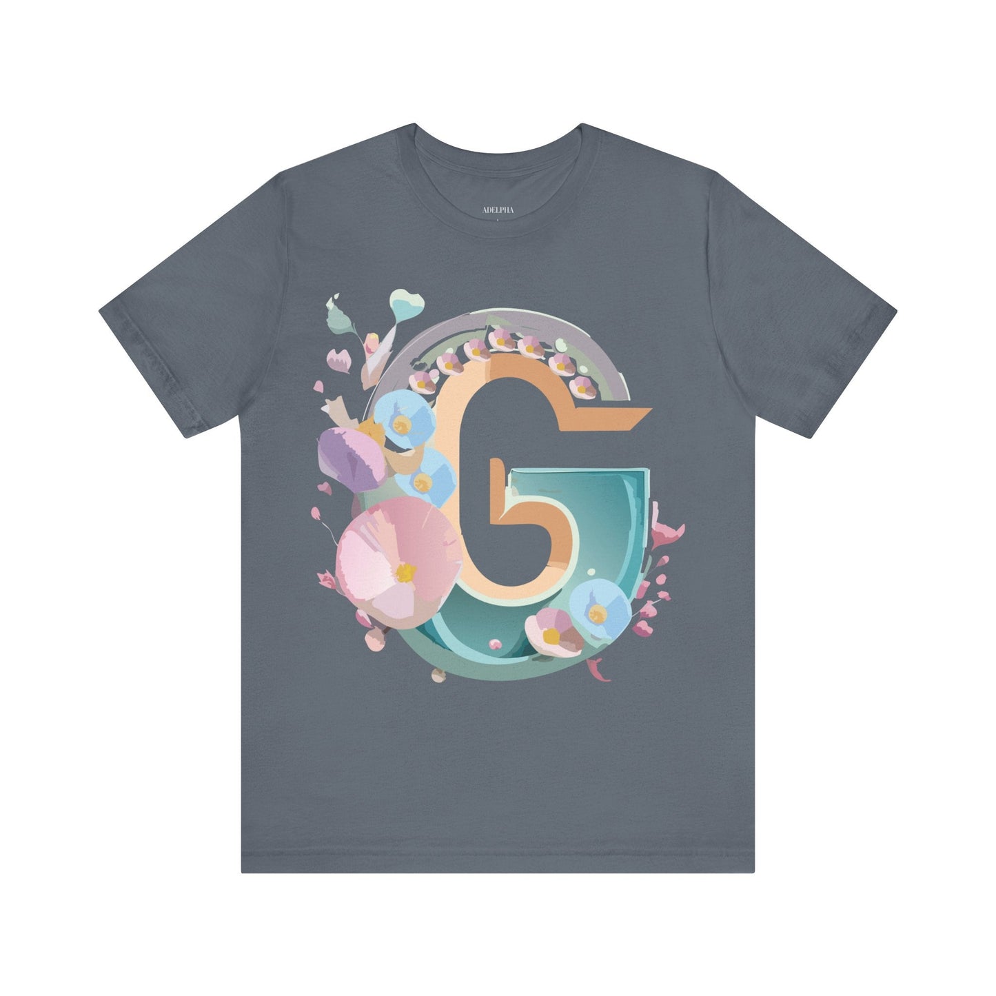 Adelpha Letter G Shirt Unisex Jersey Short Sleeve Graphic Tee With Vintage Inspired Artwork