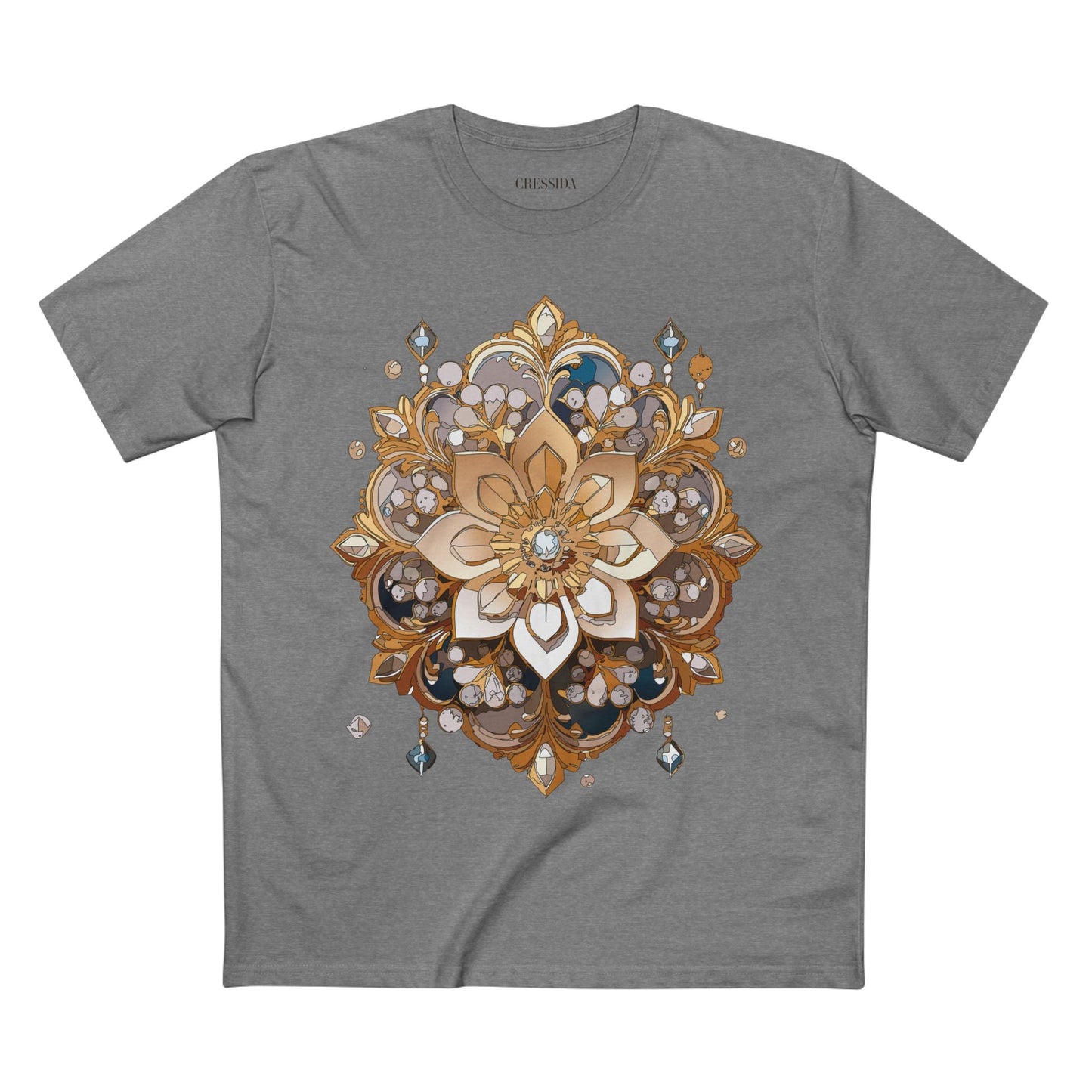 Floral Graphic T-Shirt Unisex 100 Cotton Art Design with Antique Flowers Tee 22
