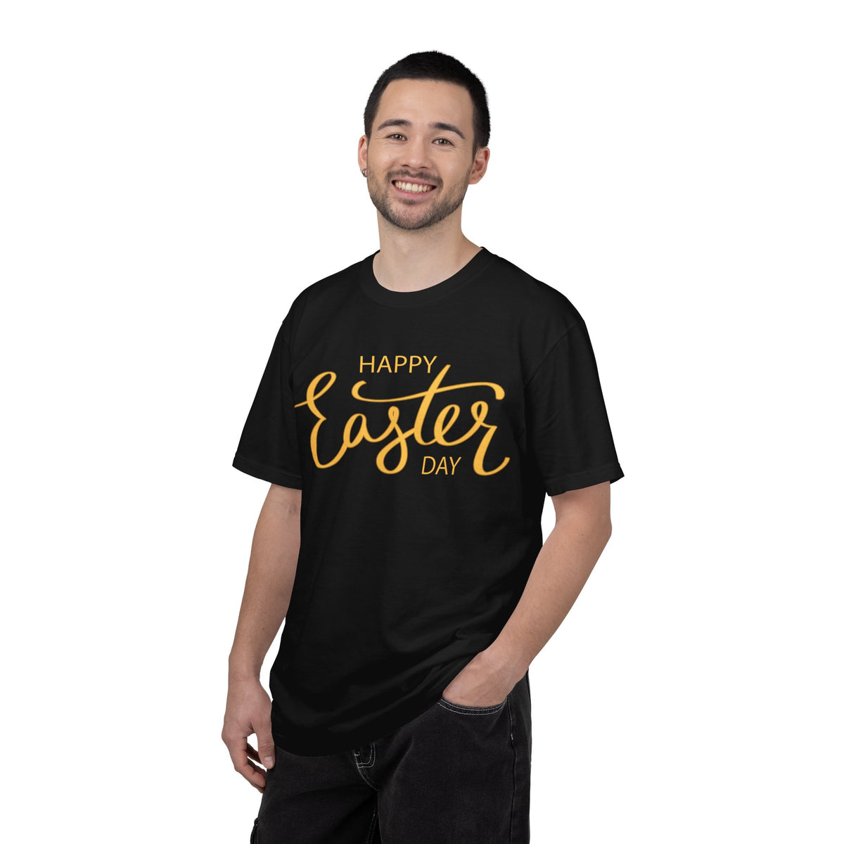 Happy Easter Day T-Shirt, Tee Shirt with Easter Signature, T Shirt with Easter Prints, Tee Shirt with Easter Design