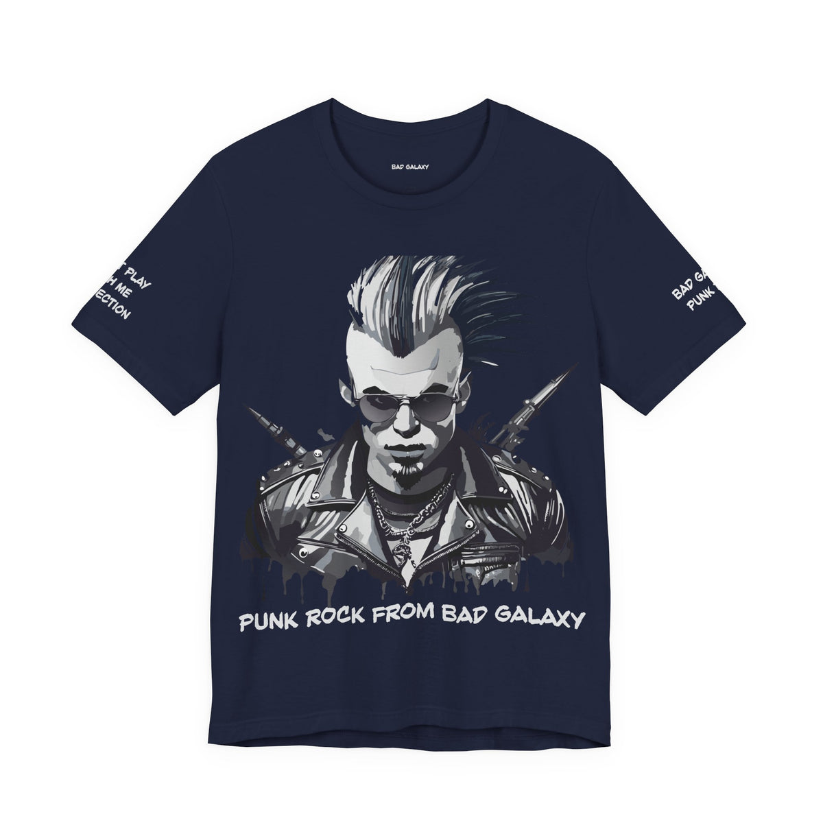 Punk Rock Graphic Unisex Cotton Bella+Canvas Tee with Art Design b28