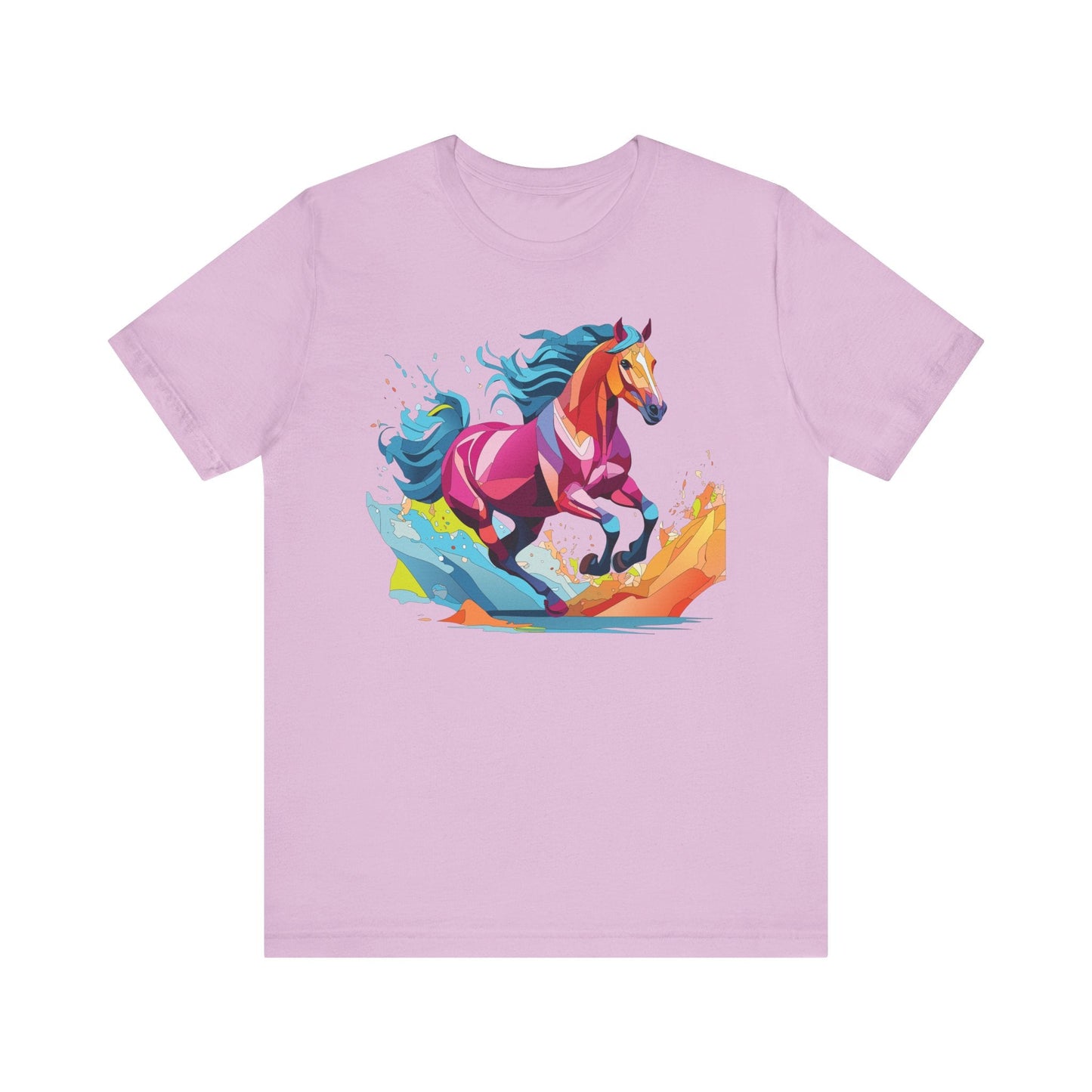 Unisex Animal Tee Shirt With Wild Animals Art Design Short Sleeve Casual Wear Everyday