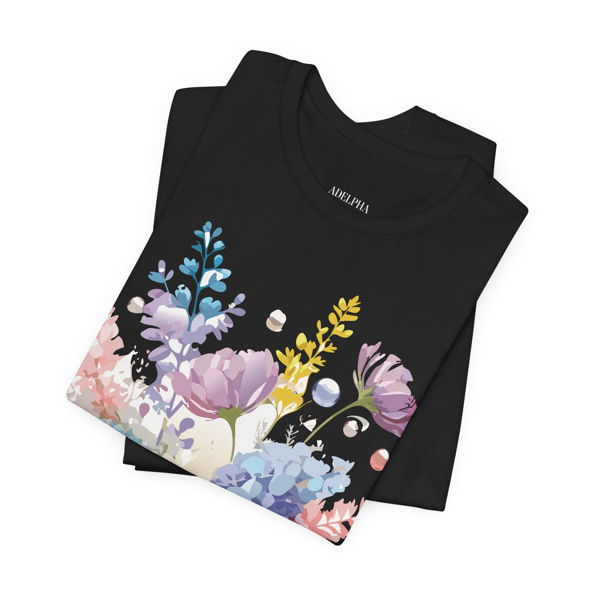 Floral Graphic Tee Shirt - Bella+Canvas Unisex 100 Cotton 14
