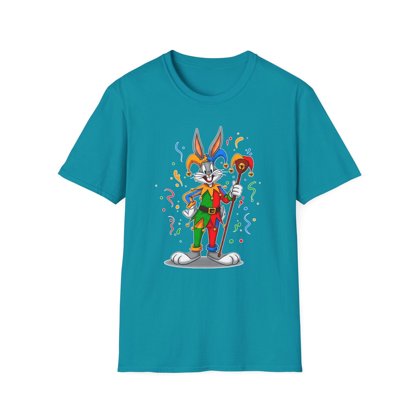 Cartoon Bunny Graphic Unisex Cotton Animal Animation Artwork Design Tee 22