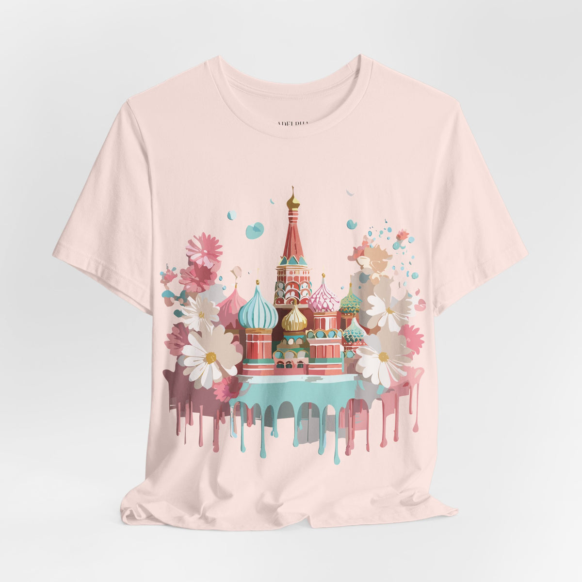 Graphic Unisex Cotton Bella+Canvas Tee Shirt with Moscow