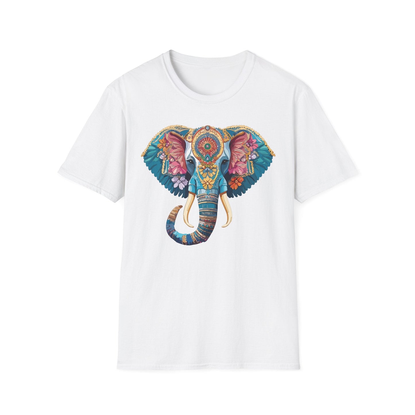 Unisex Elephant Graphic T Shirt Cartoon Elephant Tee Gildan Softstyle 64000 Premium Cotton