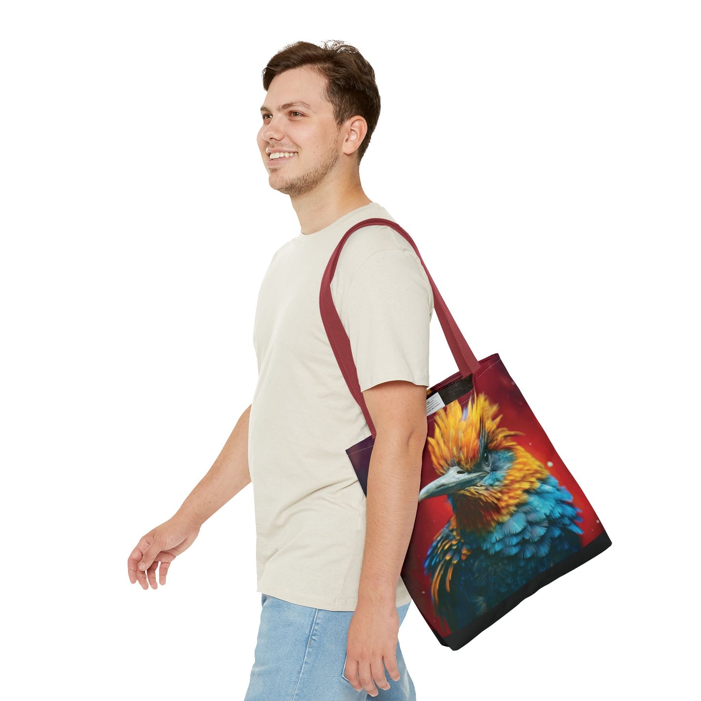 Bolsa de lona con estampados de animales 