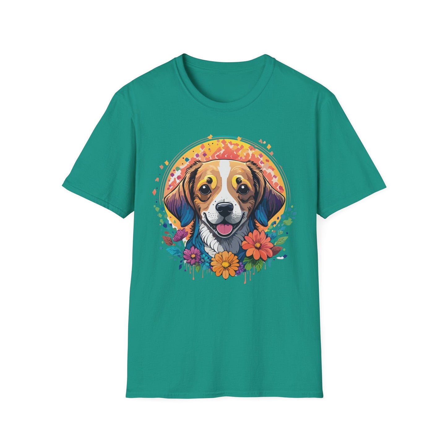 Dog Shirt Unisex Animal Tee Gildan 64000 Softstyle Ring Spun Cotton