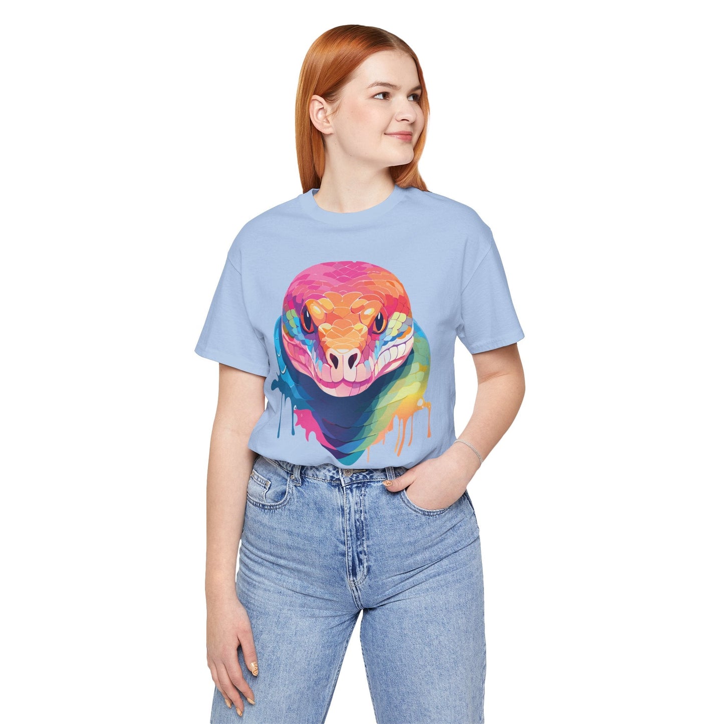 Unisex Animal Shirt With Art Design Wild Animals Graphic Print Casual Short Sleeve Tee